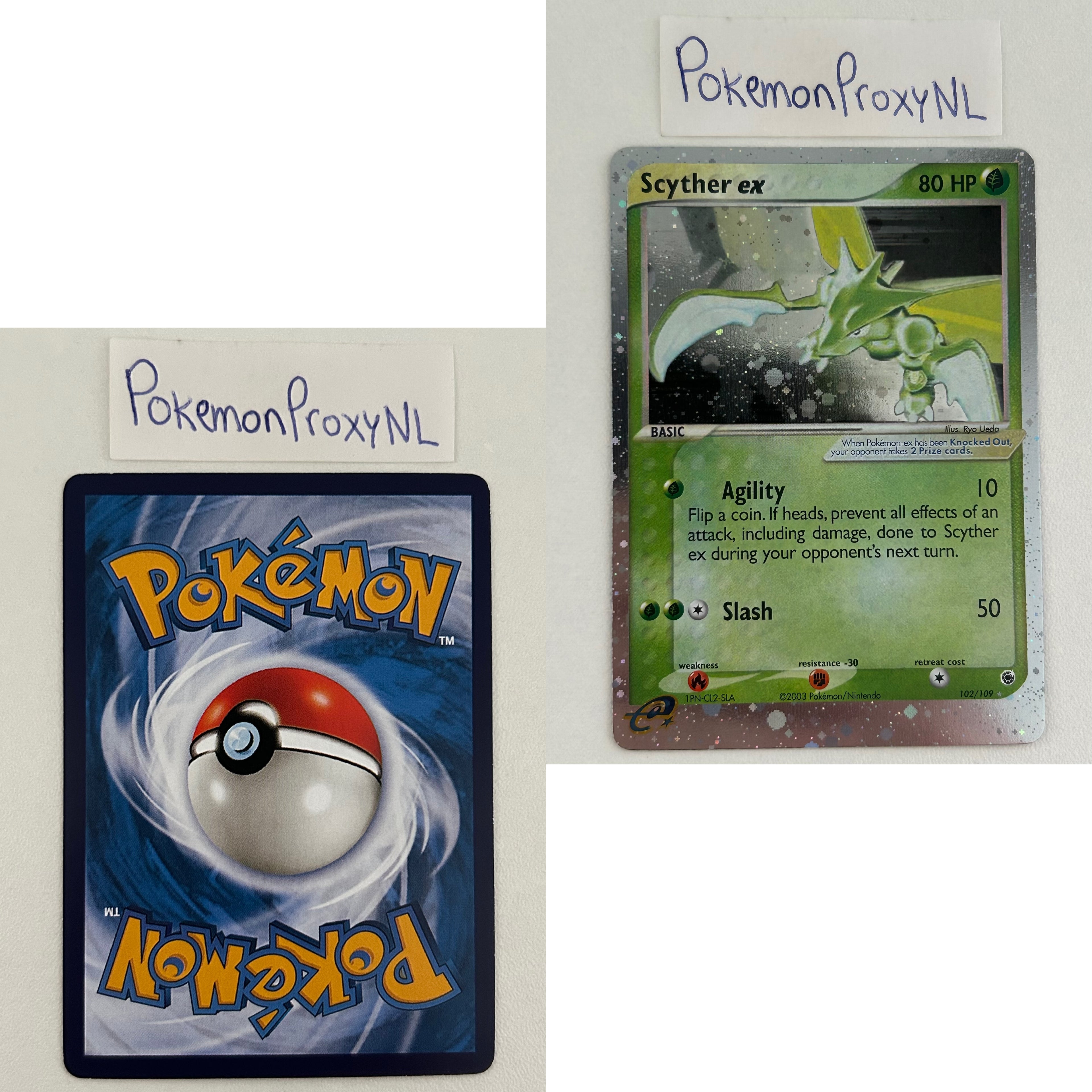 Ruby & Sapphire Set (RS) / 1/109 - 109/109 / 2003 / PROXY Pokémon TCG card(s)