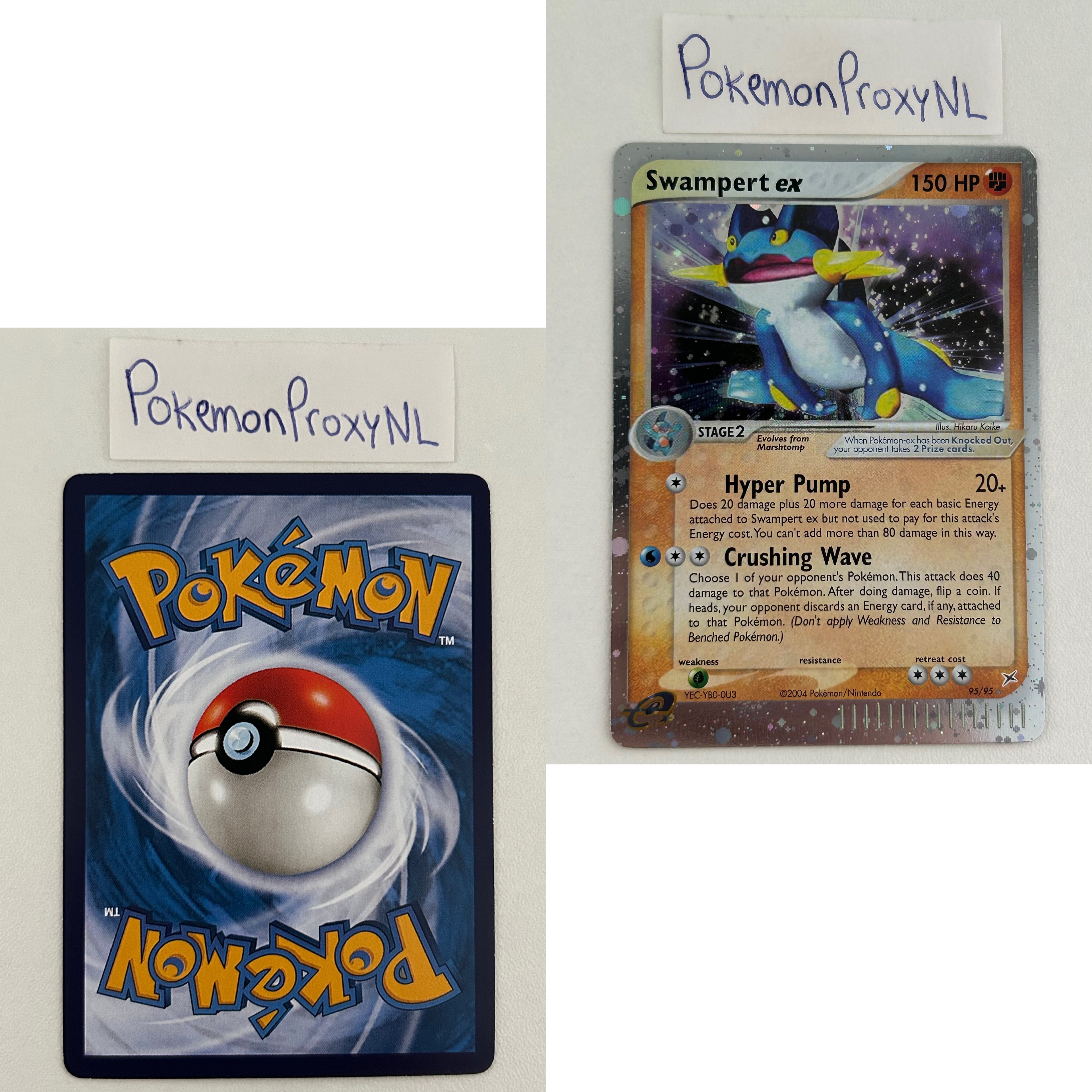 Team Magma vs Team Aqua Set (MA) / 1/95 - 97/95 / 2004 / PROXY Pokémon TCG card(s)