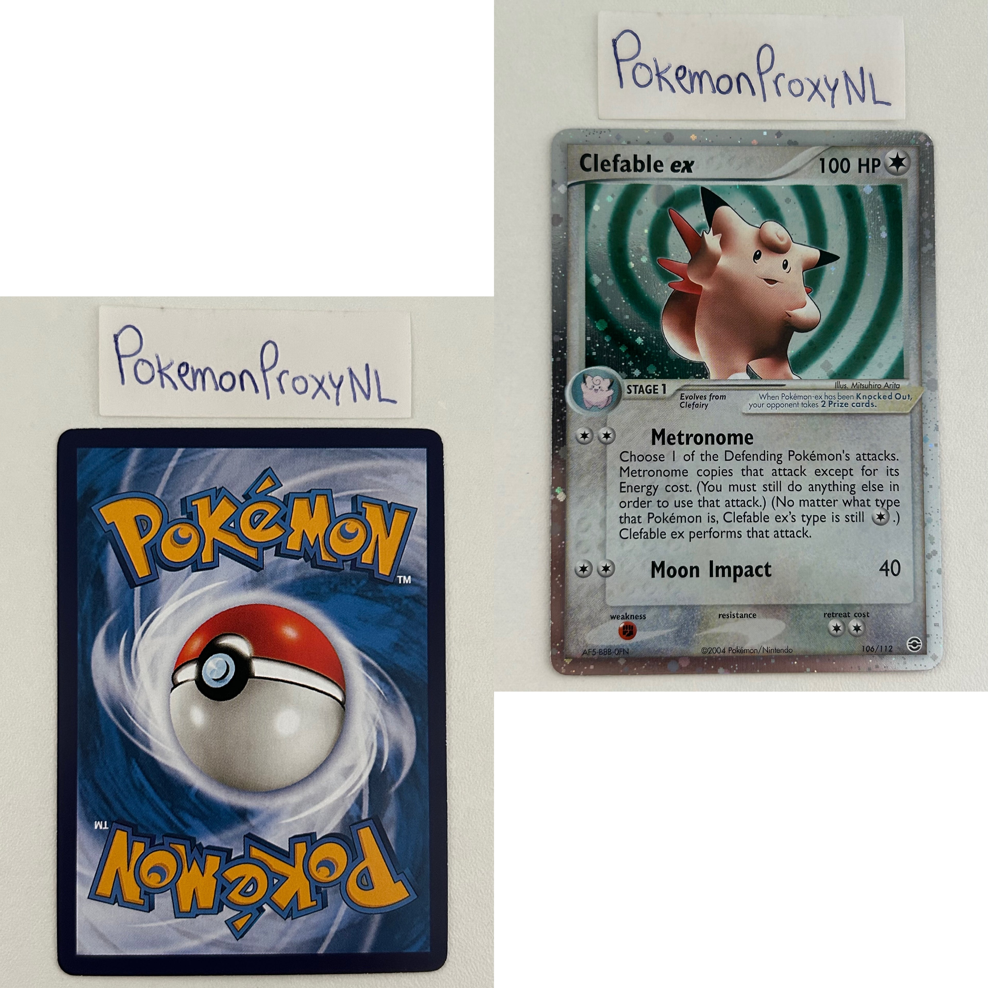 FireRed & LeafGreen Set (RG) / 1/112 - 116/112 / 2004 / PROXY Pokémon TCG card(s)