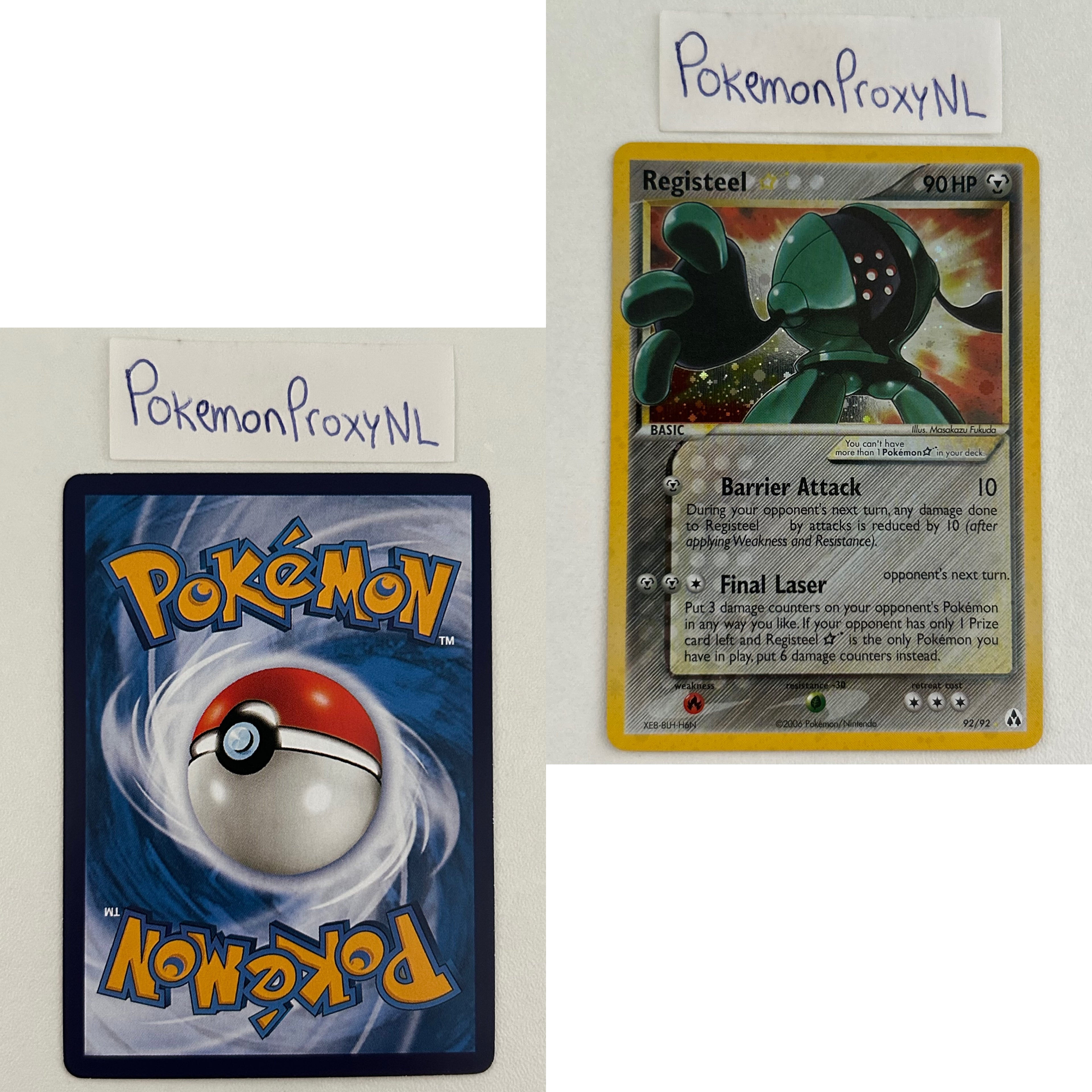 Legend Maker Set (LM) / 1/92 - 93/92 / 2006 / PROXY Pokémon TCG card(s)