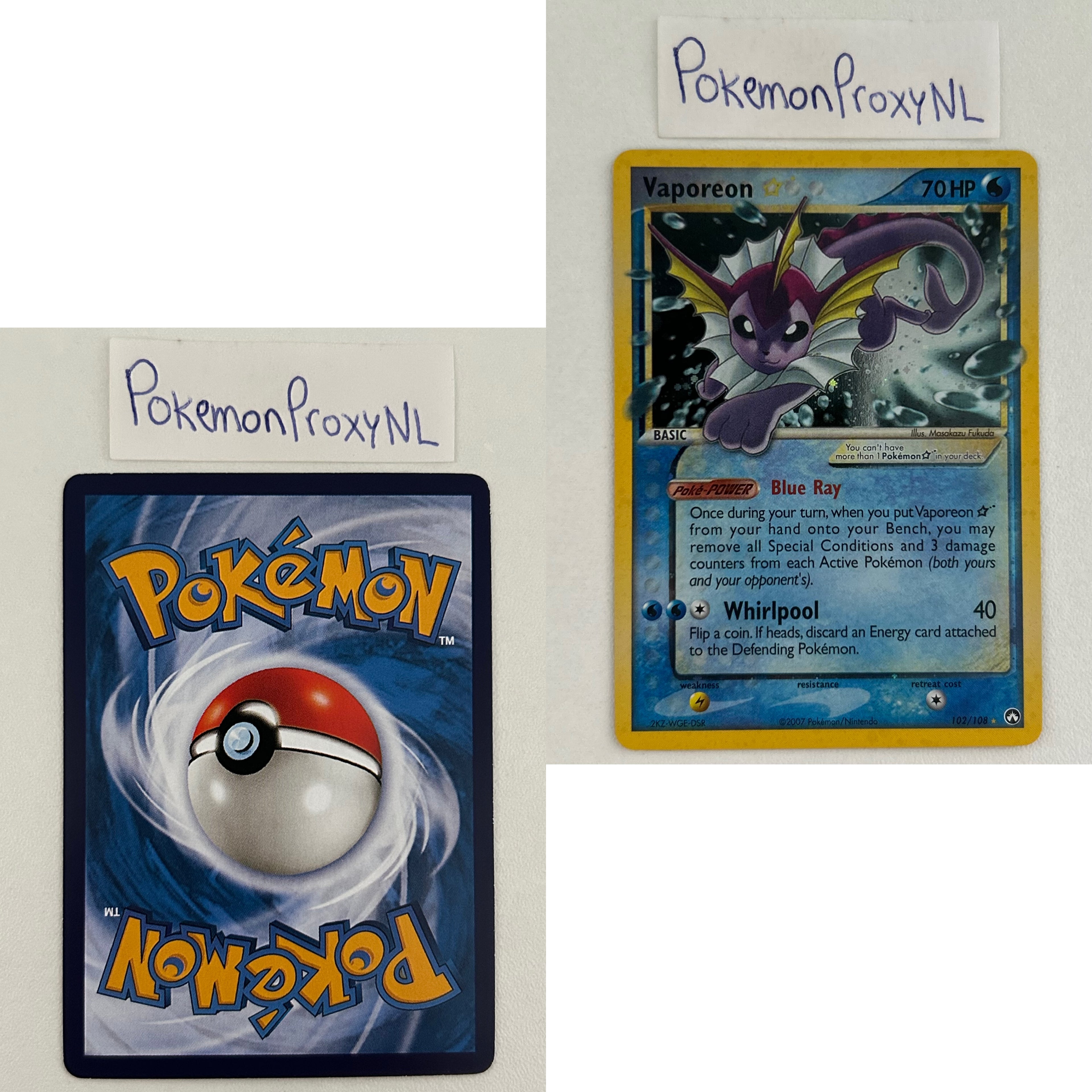 Power Keepers Set (PK) / 1/108 - 108/108 / 2007 / PROXY Pokémon TCG card(s)