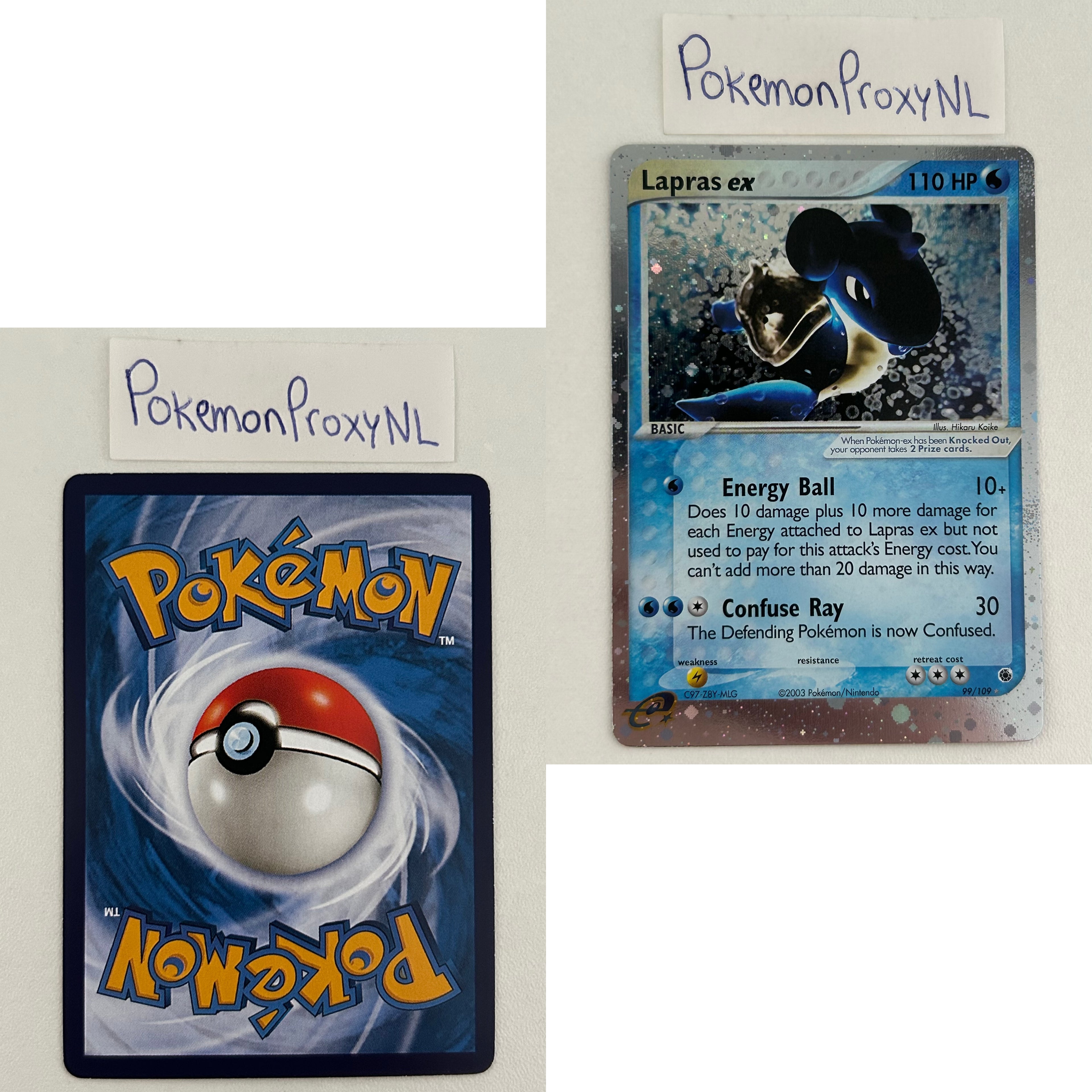 Ruby & Sapphire Set (RS) / 1/109 - 109/109 / 2003 / PROXY Pokémon TCG card(s)