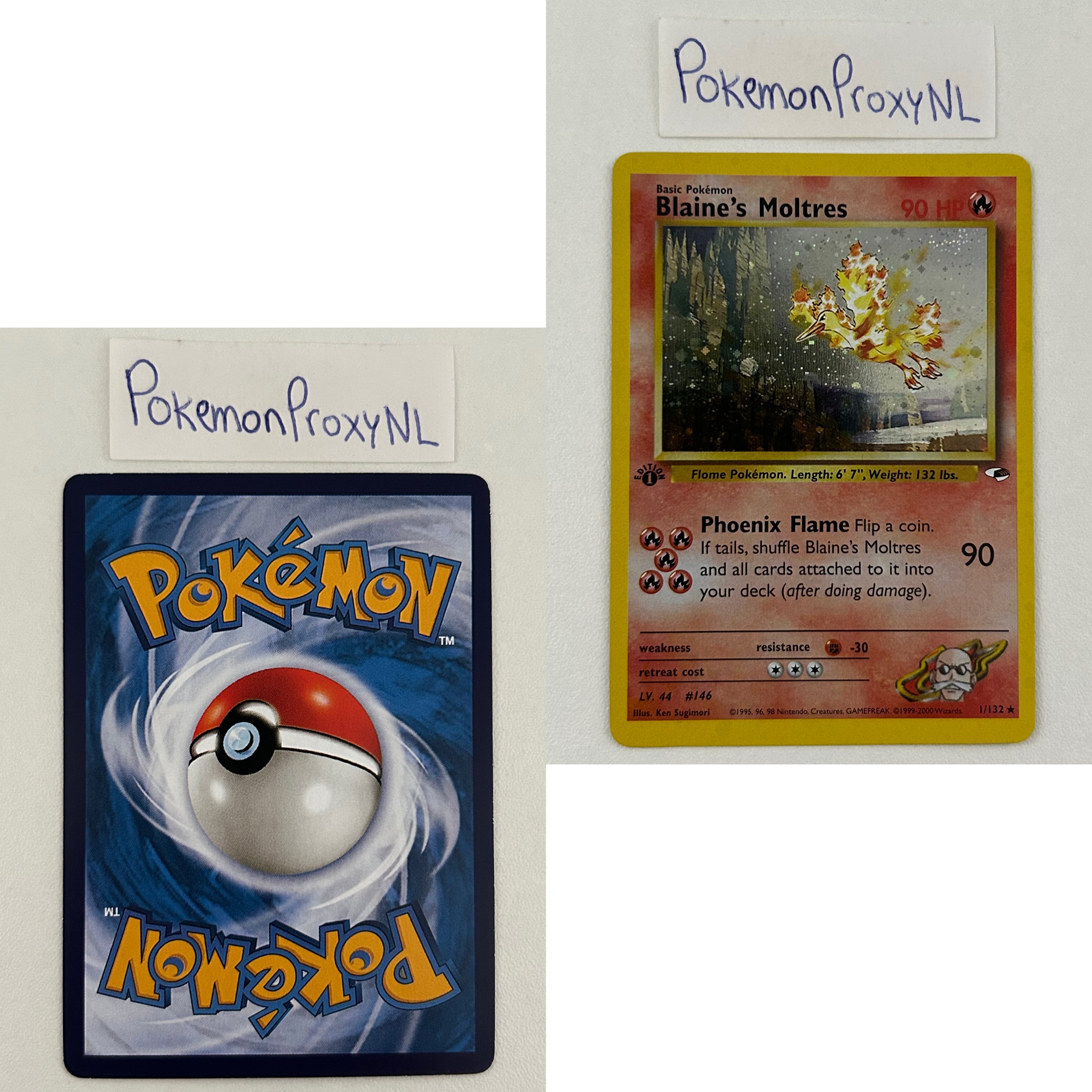 Gym Heroes Set (first edition) (G1) / 1/132 - 132/132 / 1999 / PROXY Pokémon TCG card(s)