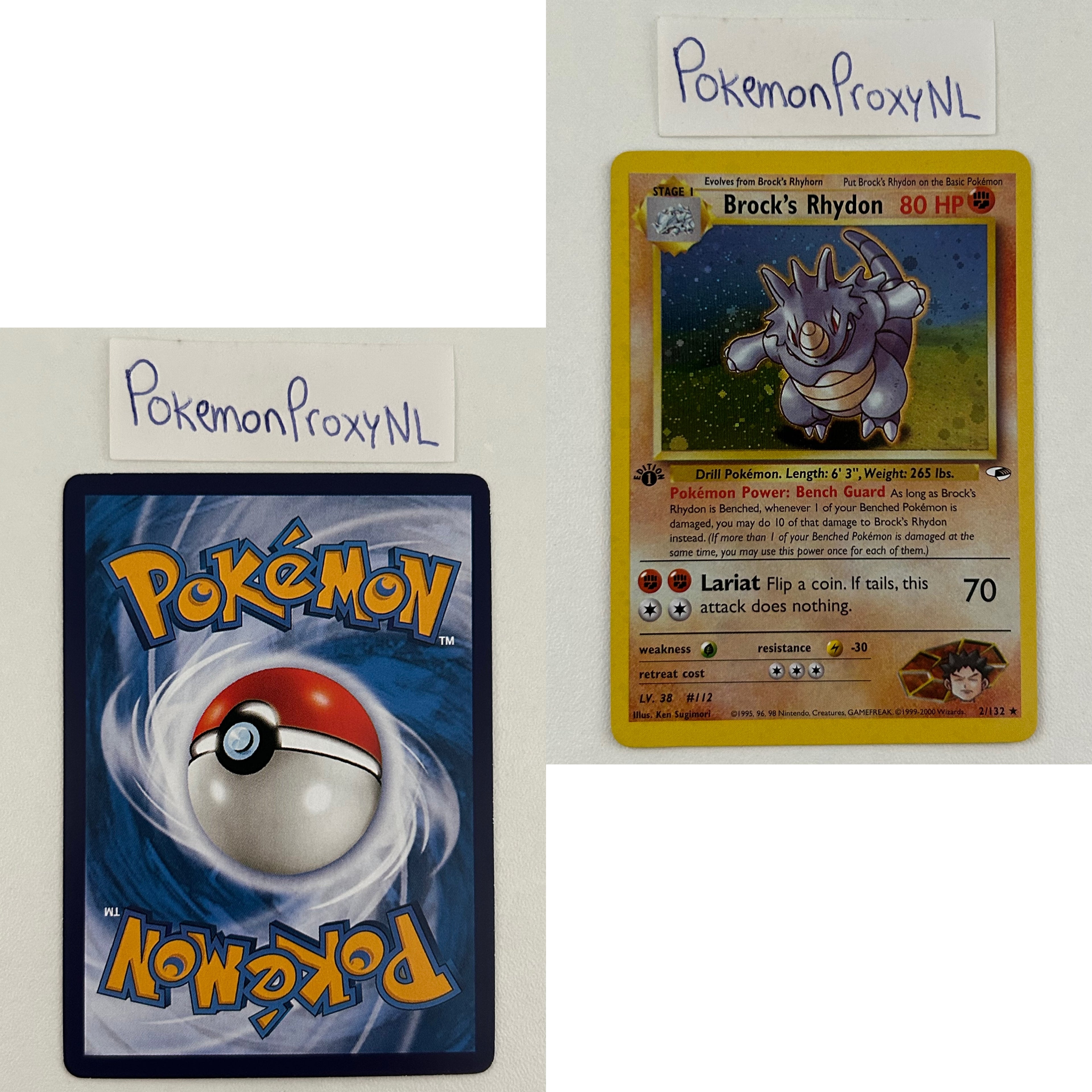 Gym Heroes Set (first edition) (G1) / 1/132 - 132/132 / 1999 / PROXY Pokémon TCG card(s)
