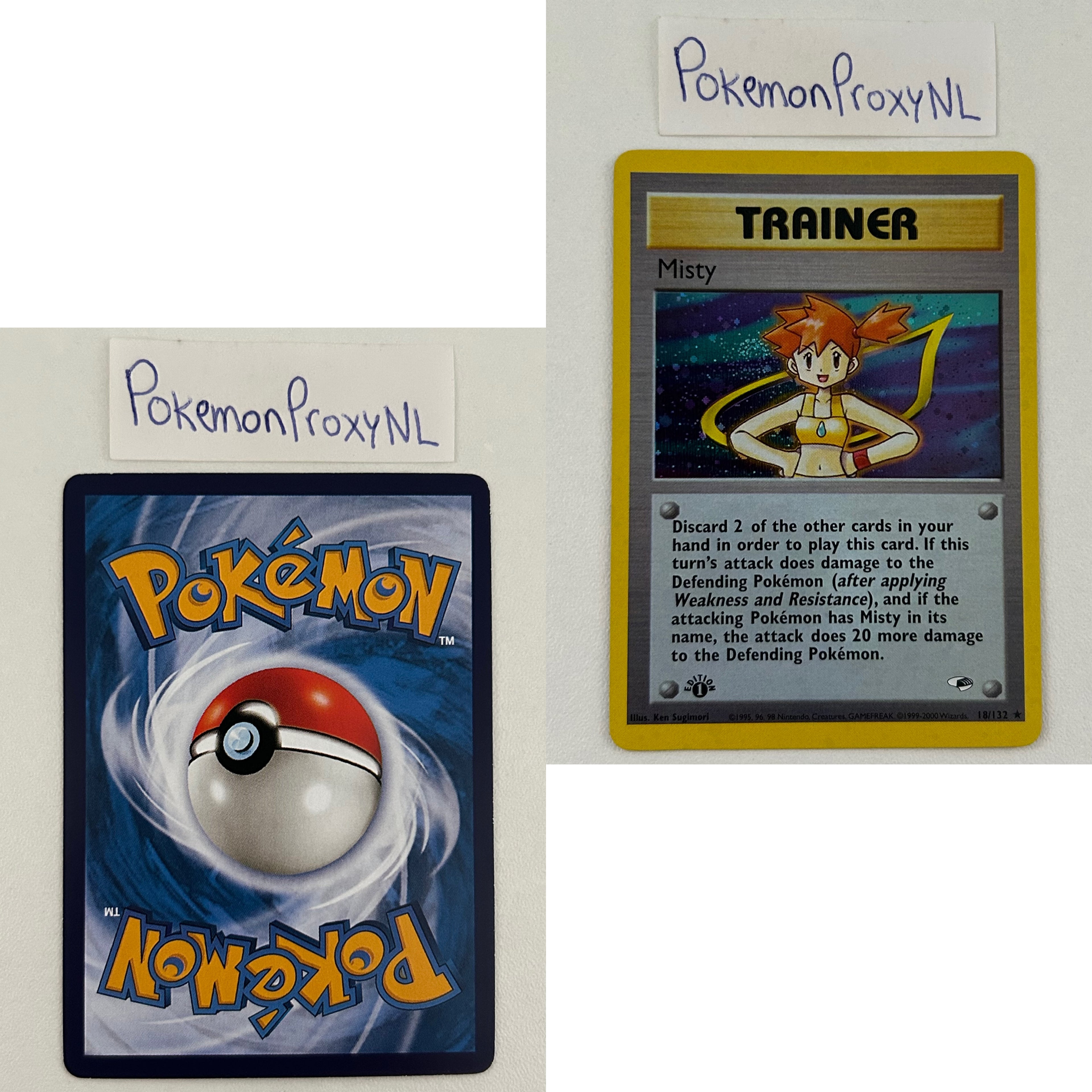 Gym Heroes Set (first edition) (G1) / 1/132 - 132/132 / 1999 / PROXY Pokémon TCG card(s)