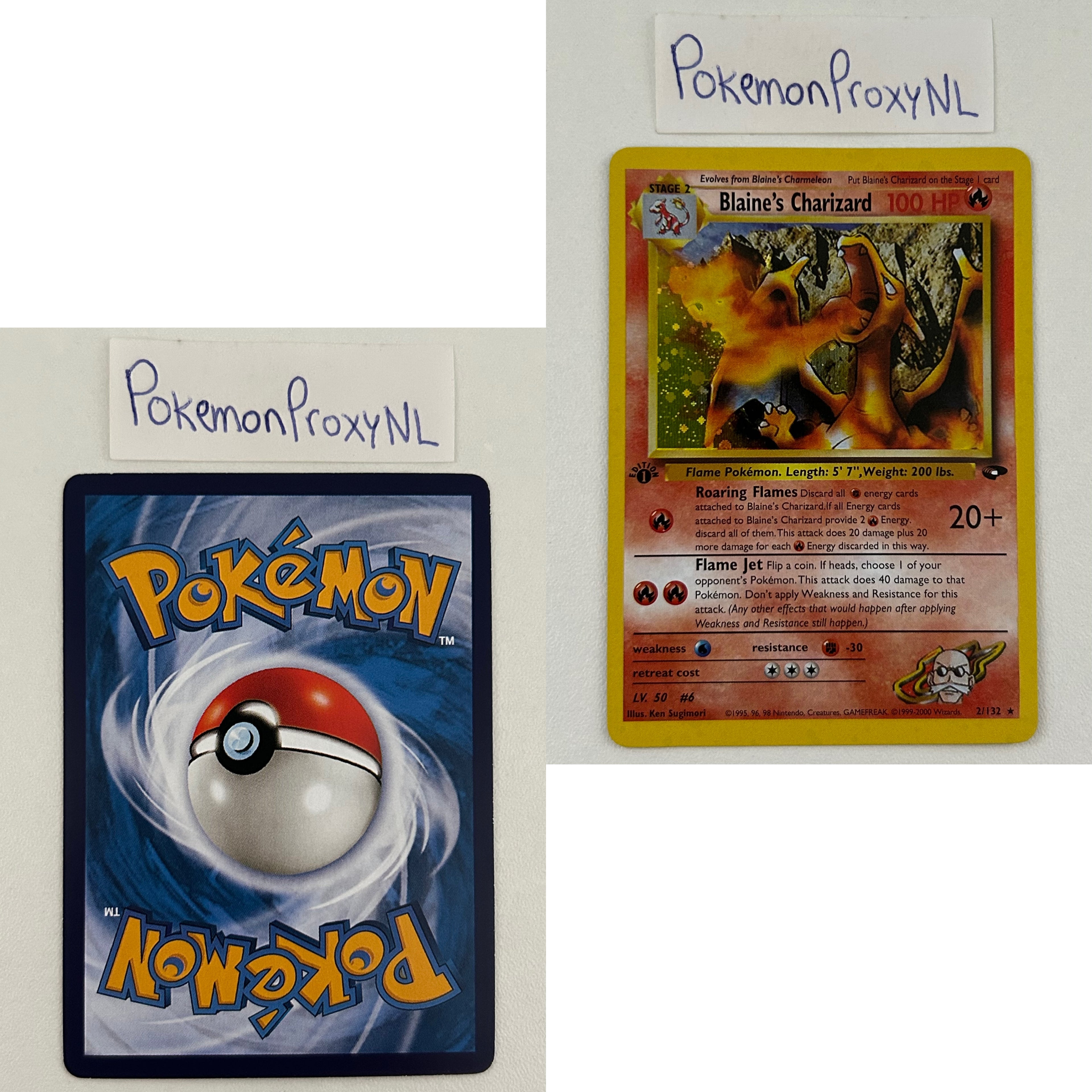 Gym Challenge Set (first edition) (G2) / 1/132 - 132/132 / 1999 / PROXY Pokémon TCG card(s)