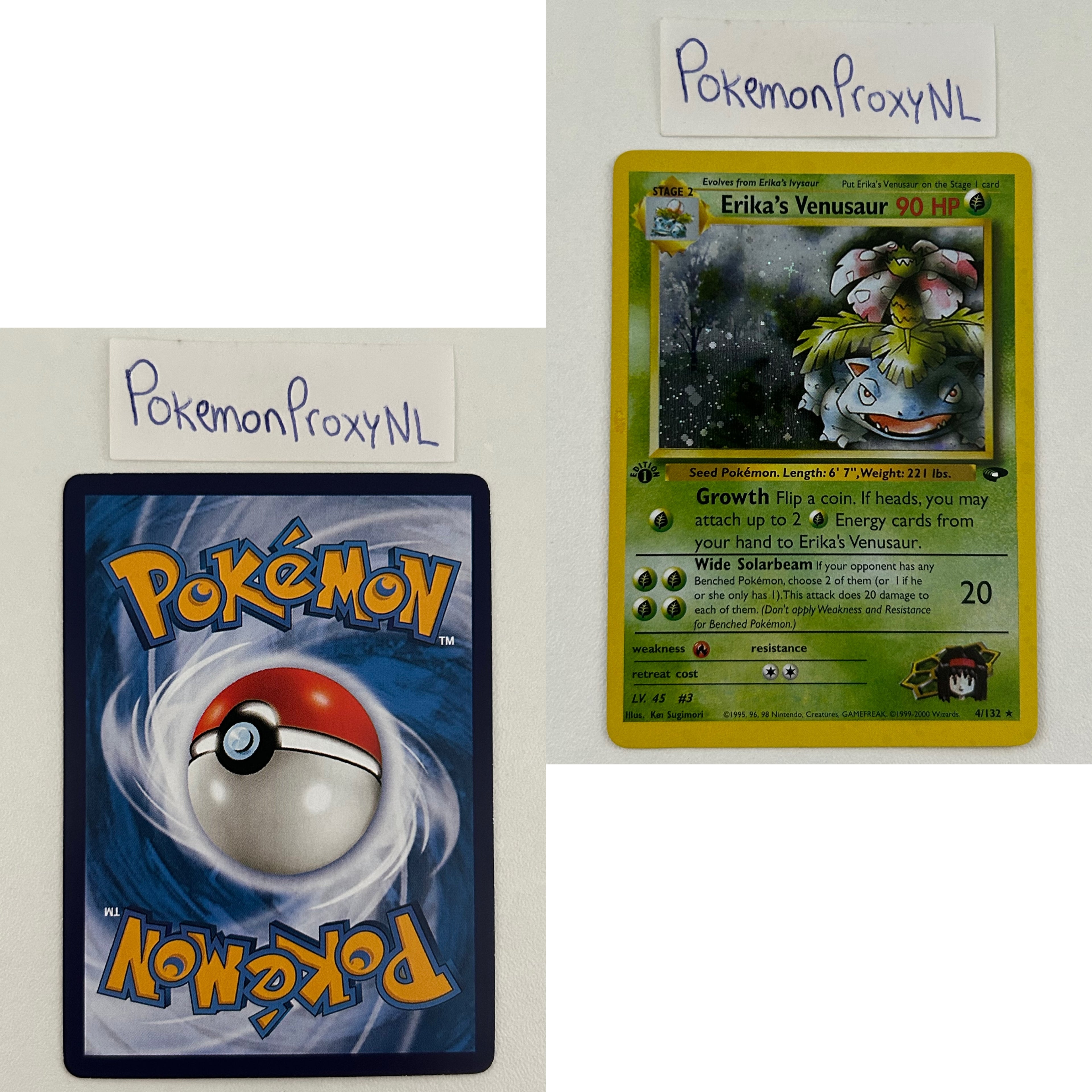 Gym Challenge Set (first edition) (G2) / 1/132 - 132/132 / 1999 / PROXY Pokémon TCG card(s)