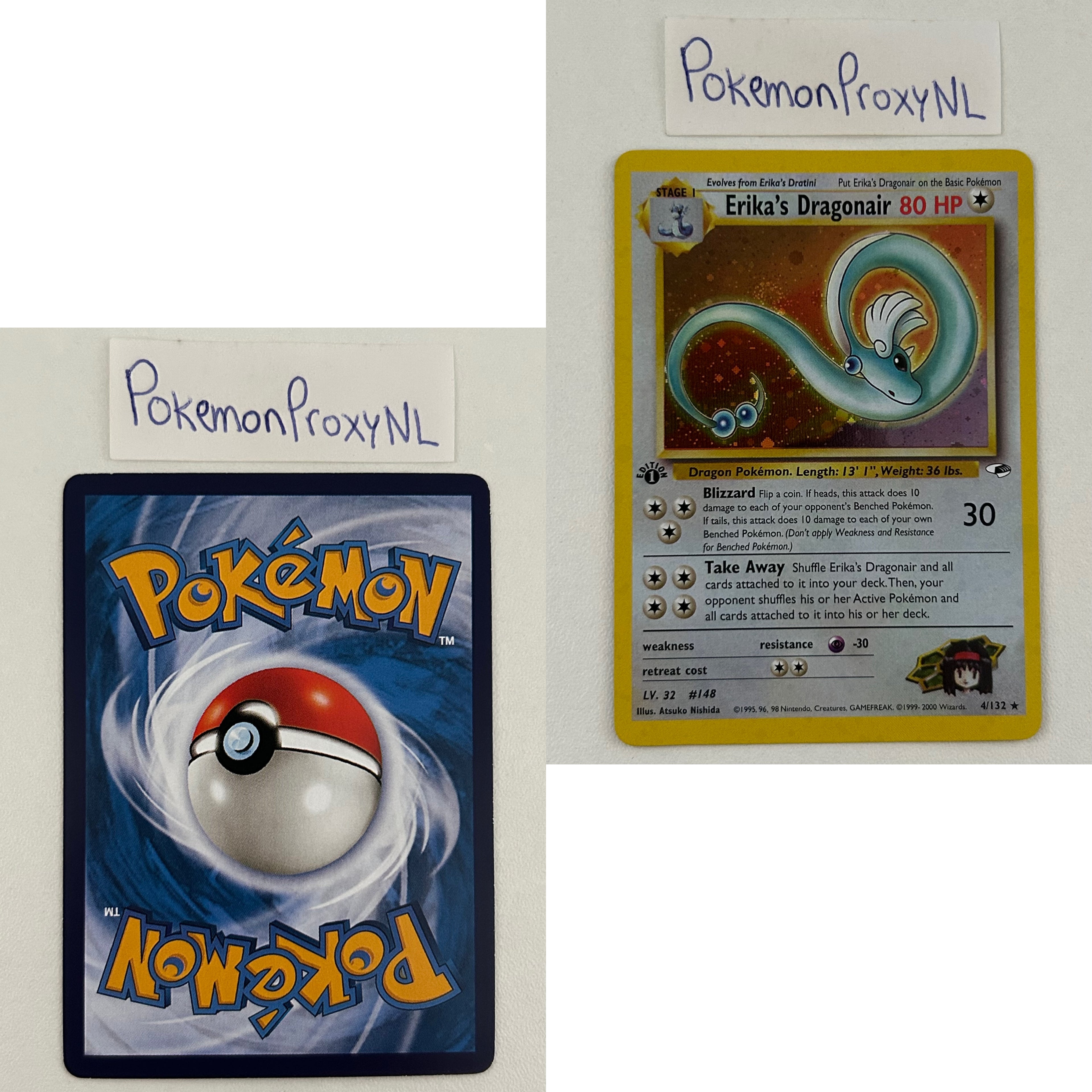 Gym Heroes Set (first edition) (G1) / 1/132 - 132/132 / 1999 / PROXY Pokémon TCG card(s)
