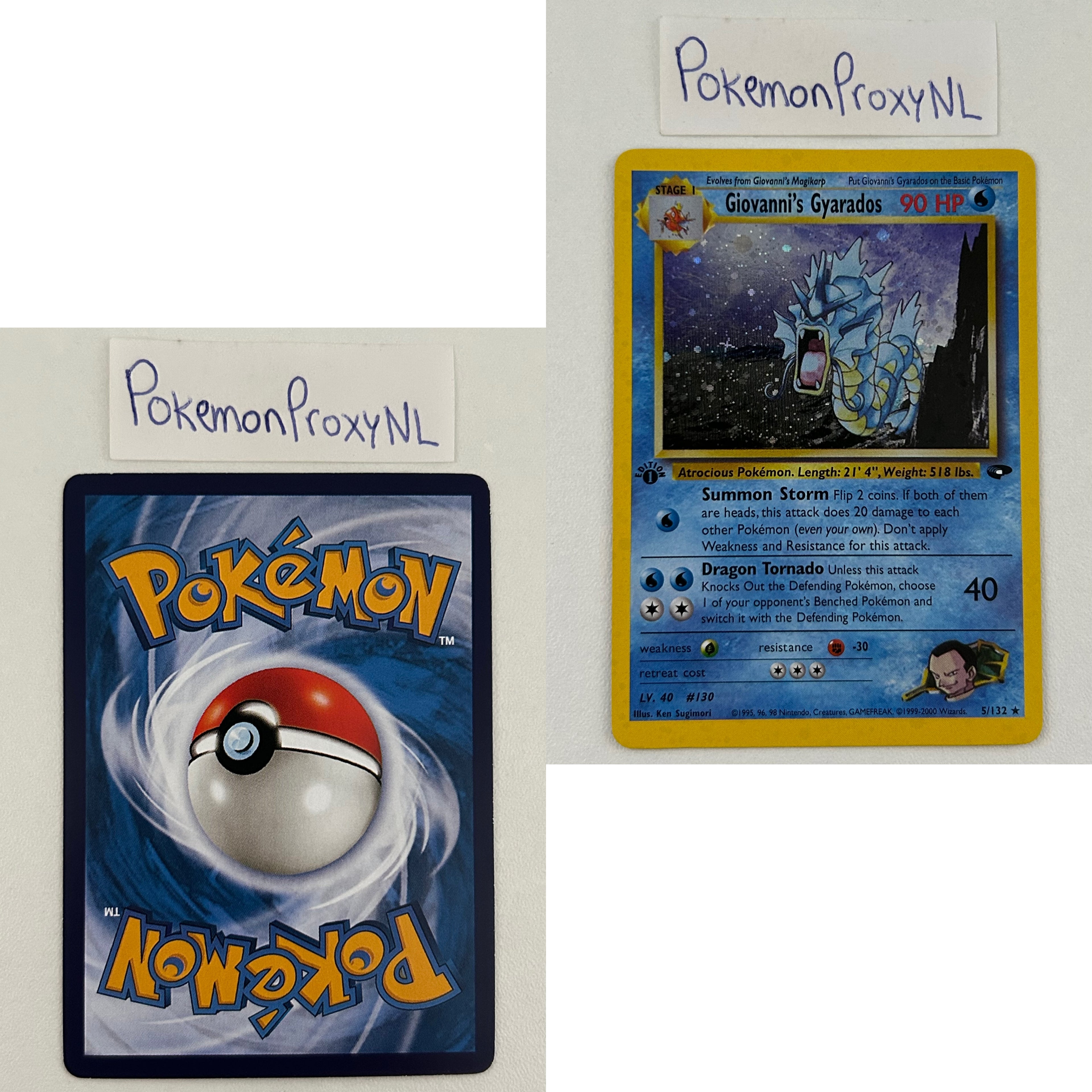 Gym Challenge Set (first edition) (G2) / 1/132 - 132/132 / 1999 / PROXY Pokémon TCG card(s)