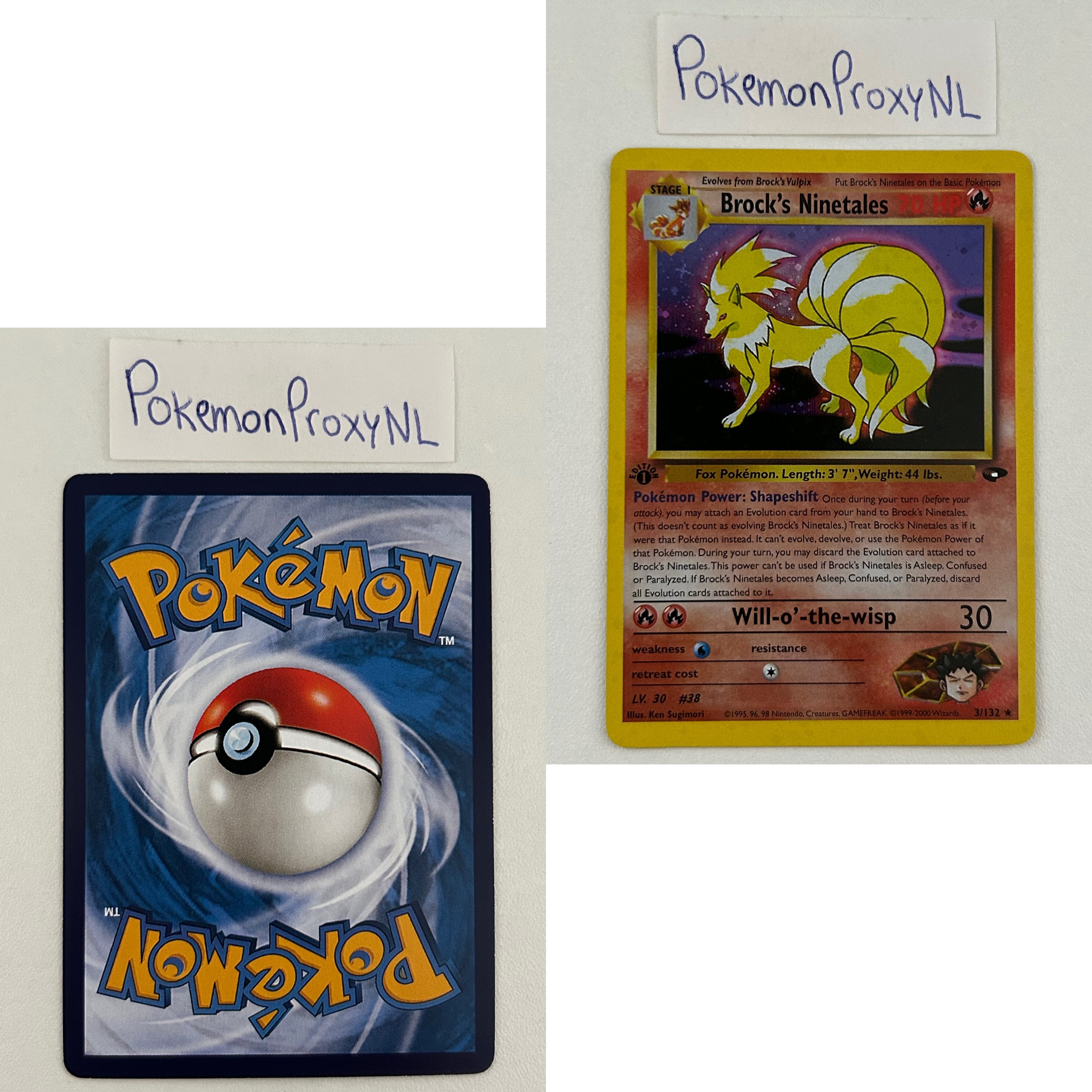 Gym Challenge Set (first edition) (G2) / 1/132 - 132/132 / 1999 / PROXY Pokémon TCG card(s)