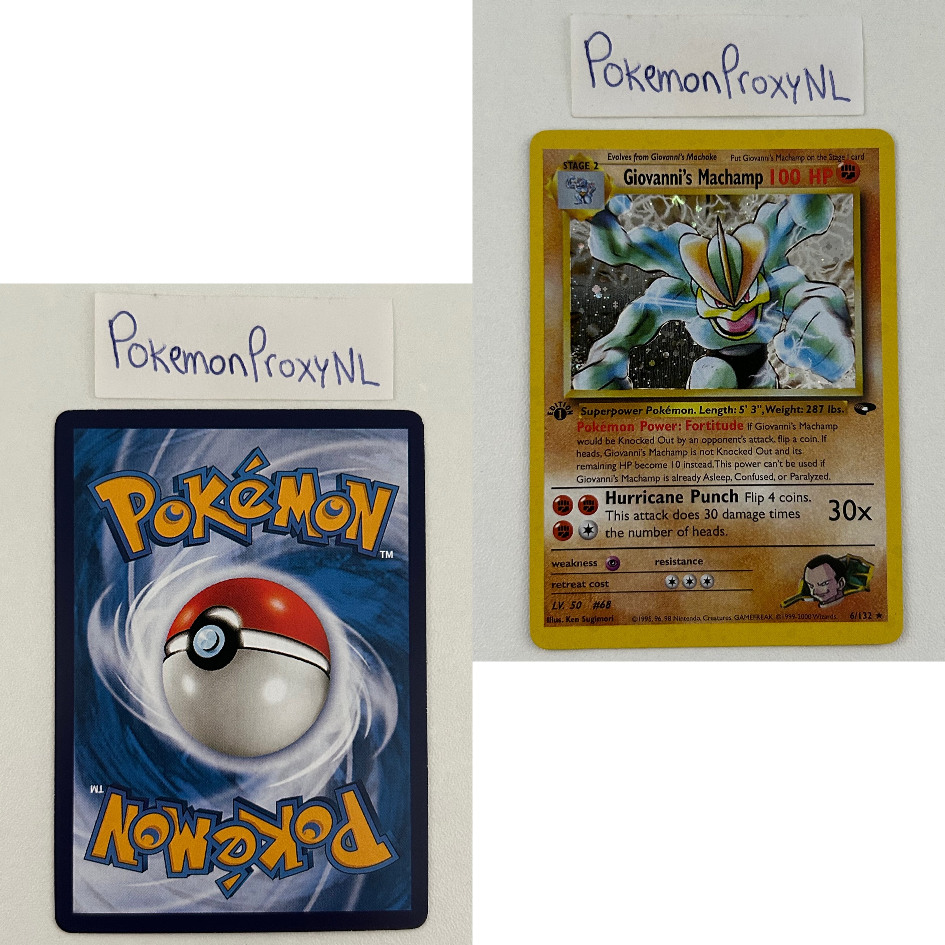 Gym Challenge Set (first edition) (G2) / 1/132 - 132/132 / 1999 / PROXY Pokémon TCG card(s)