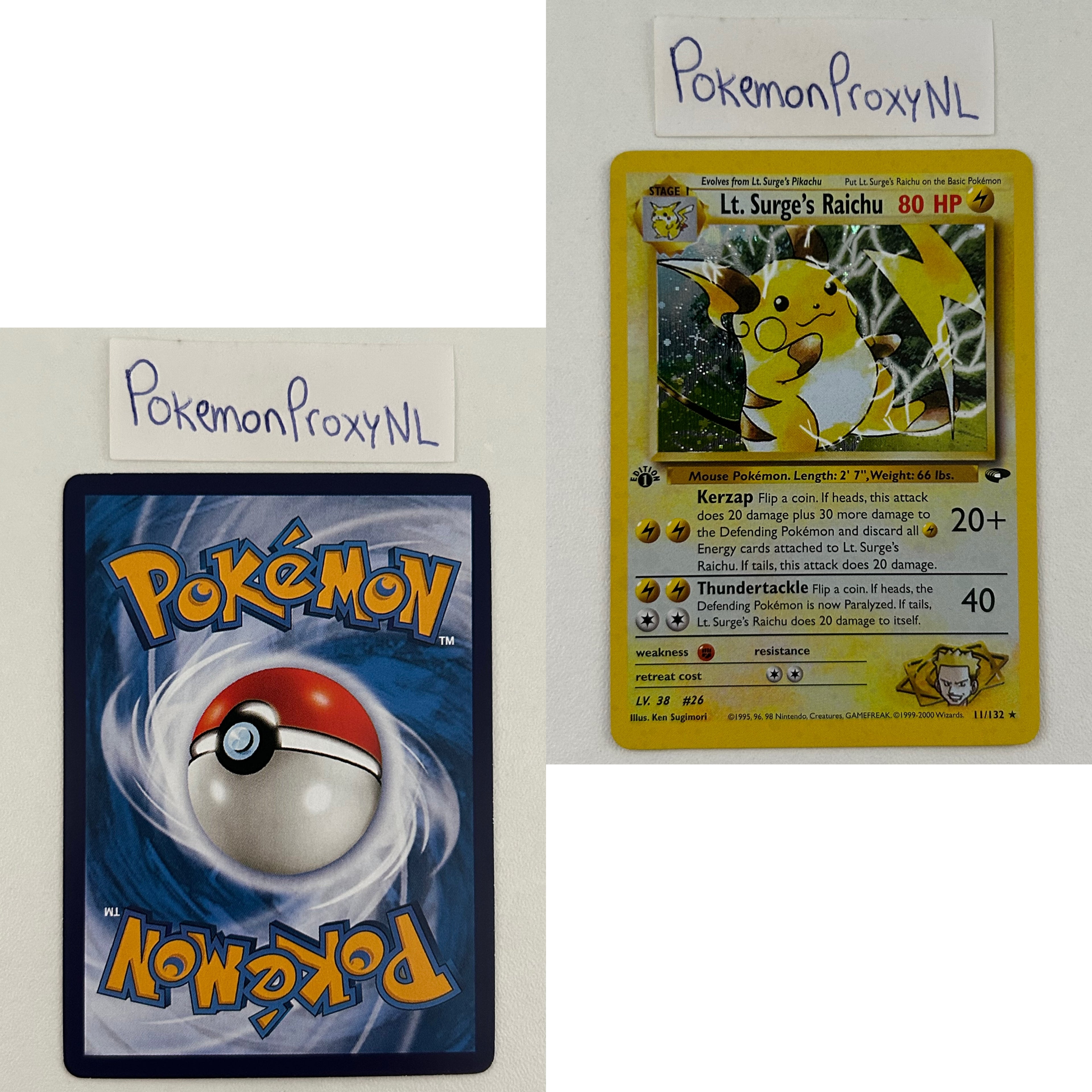 Gym Challenge Set (first edition) (G2) / 1/132 - 132/132 / 1999 / PROXY Pokémon TCG card(s)