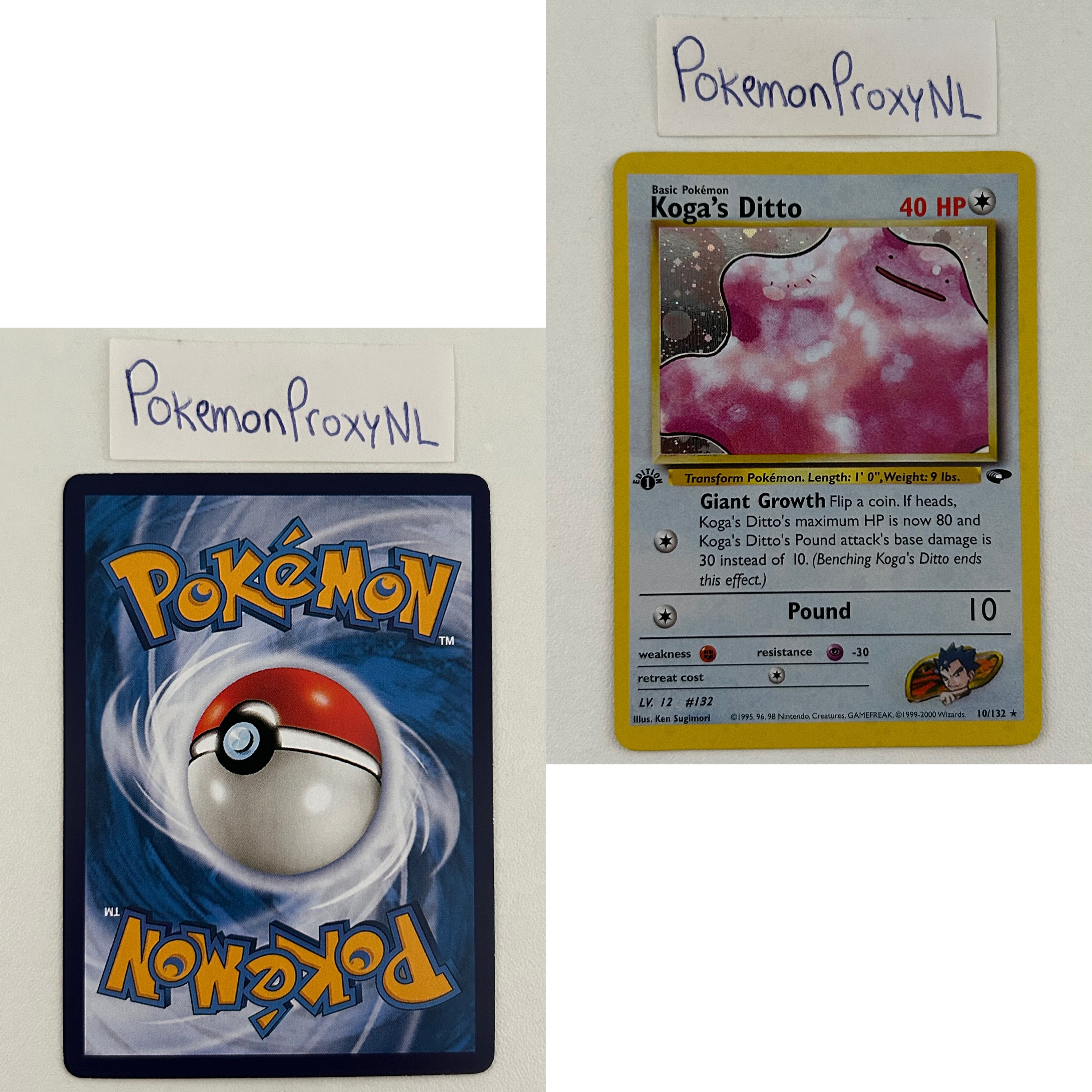 Gym Challenge Set (first edition) (G2) / 1/132 - 132/132 / 1999 / PROXY Pokémon TCG card(s)