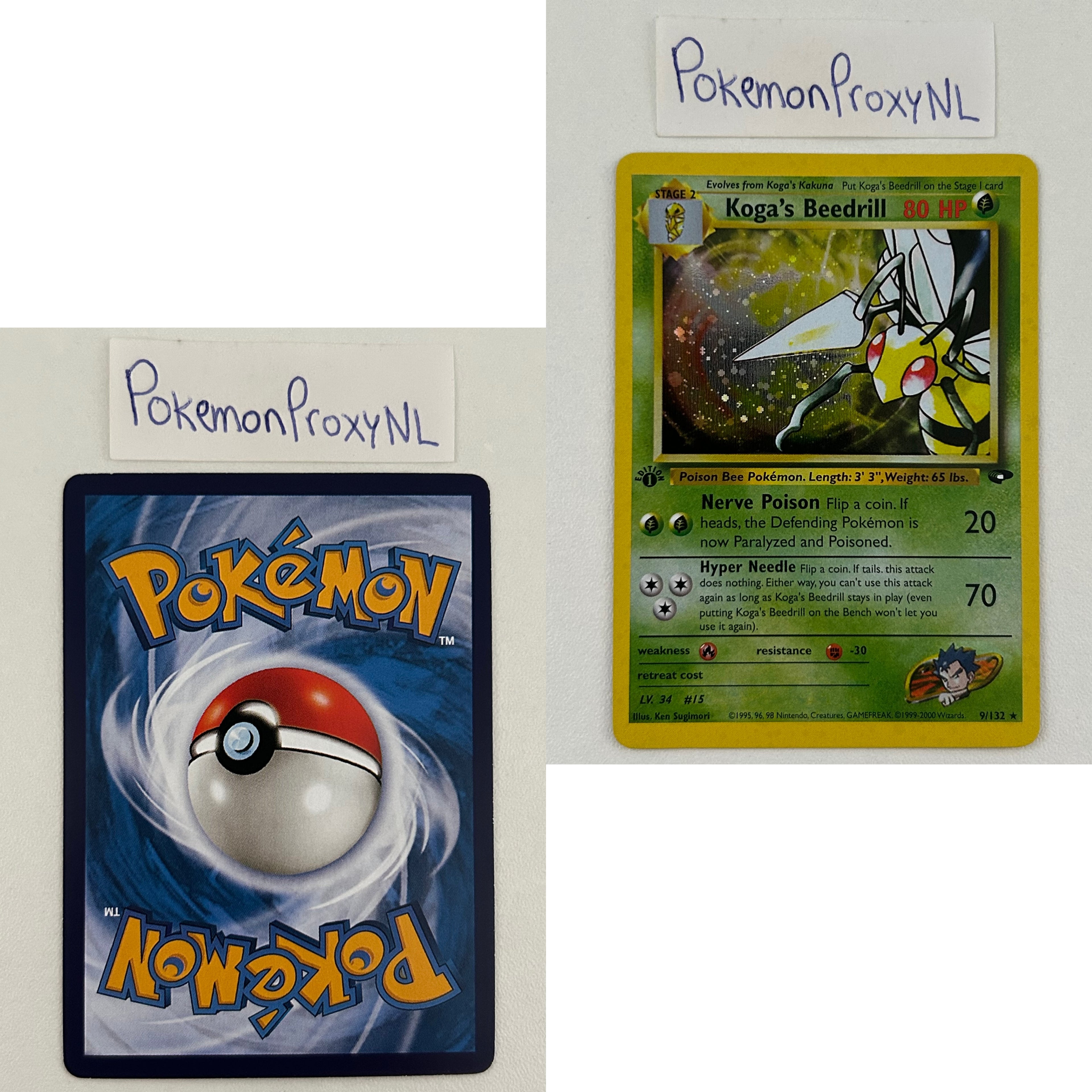 Gym Challenge Set (first edition) (G2) / 1/132 - 132/132 / 1999 / PROXY Pokémon TCG card(s)
