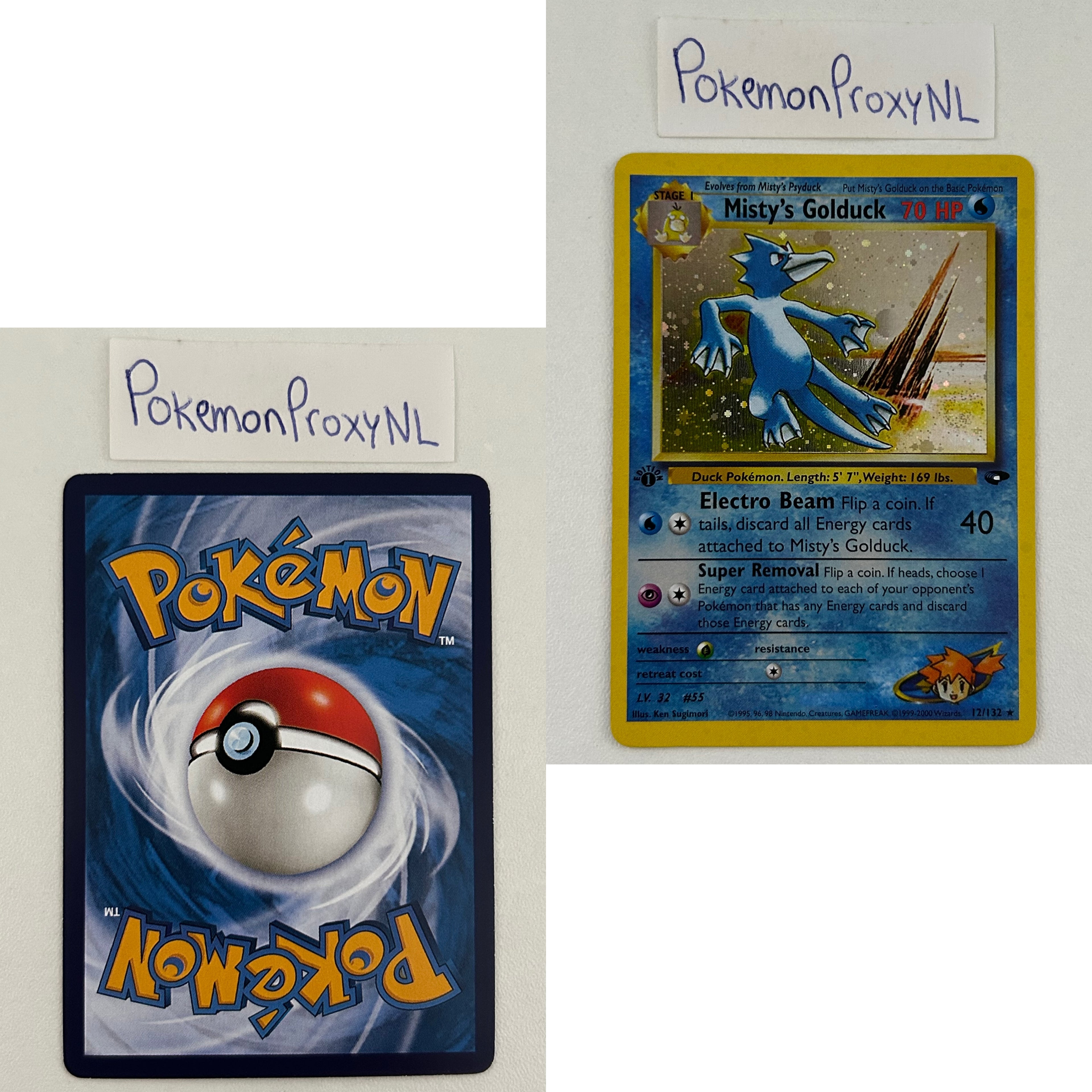Gym Challenge Set (first edition) (G2) / 1/132 - 132/132 / 1999 / PROXY Pokémon TCG card(s)