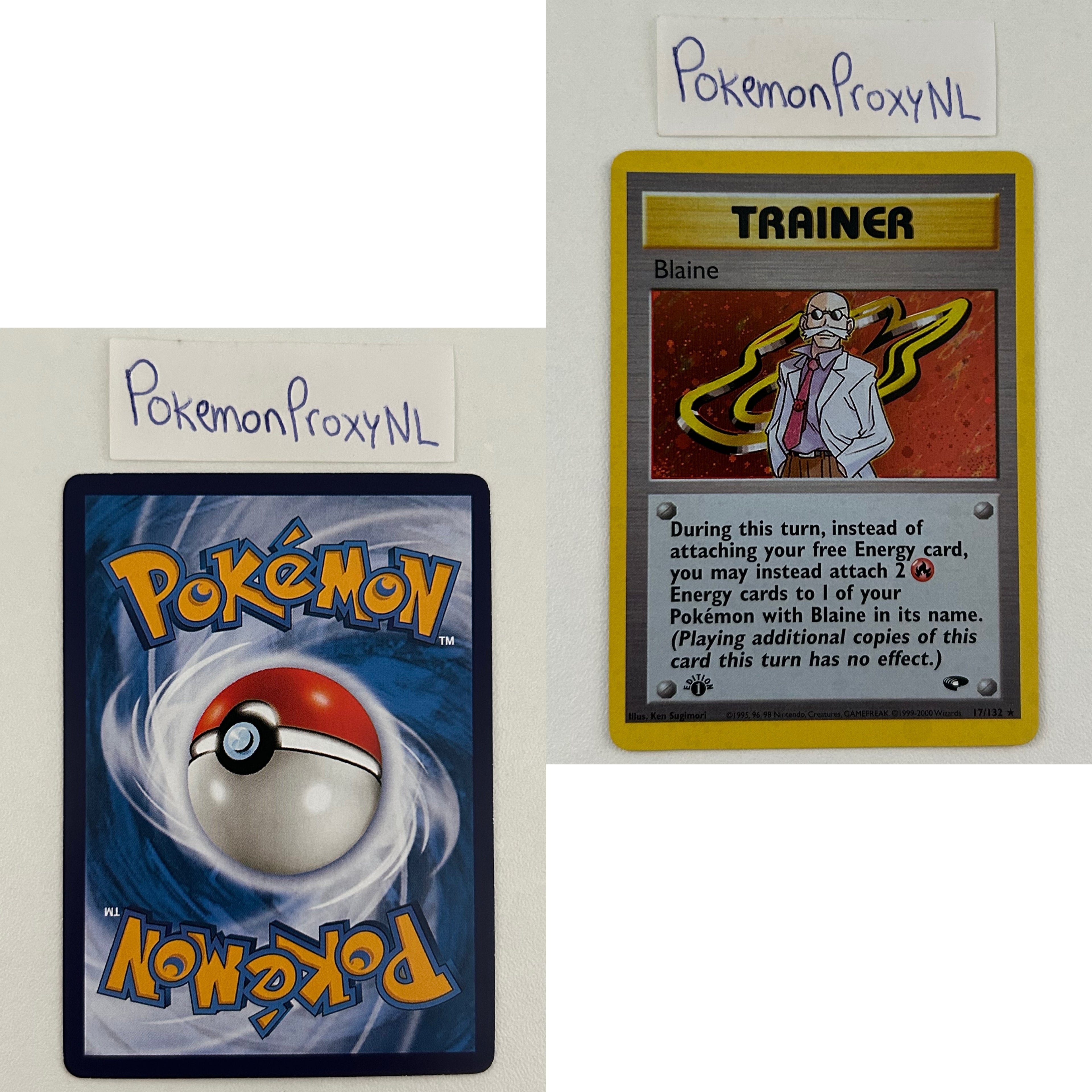 Gym Challenge Set (first edition) (G2) / 1/132 - 132/132 / 1999 / PROXY Pokémon TCG card(s)