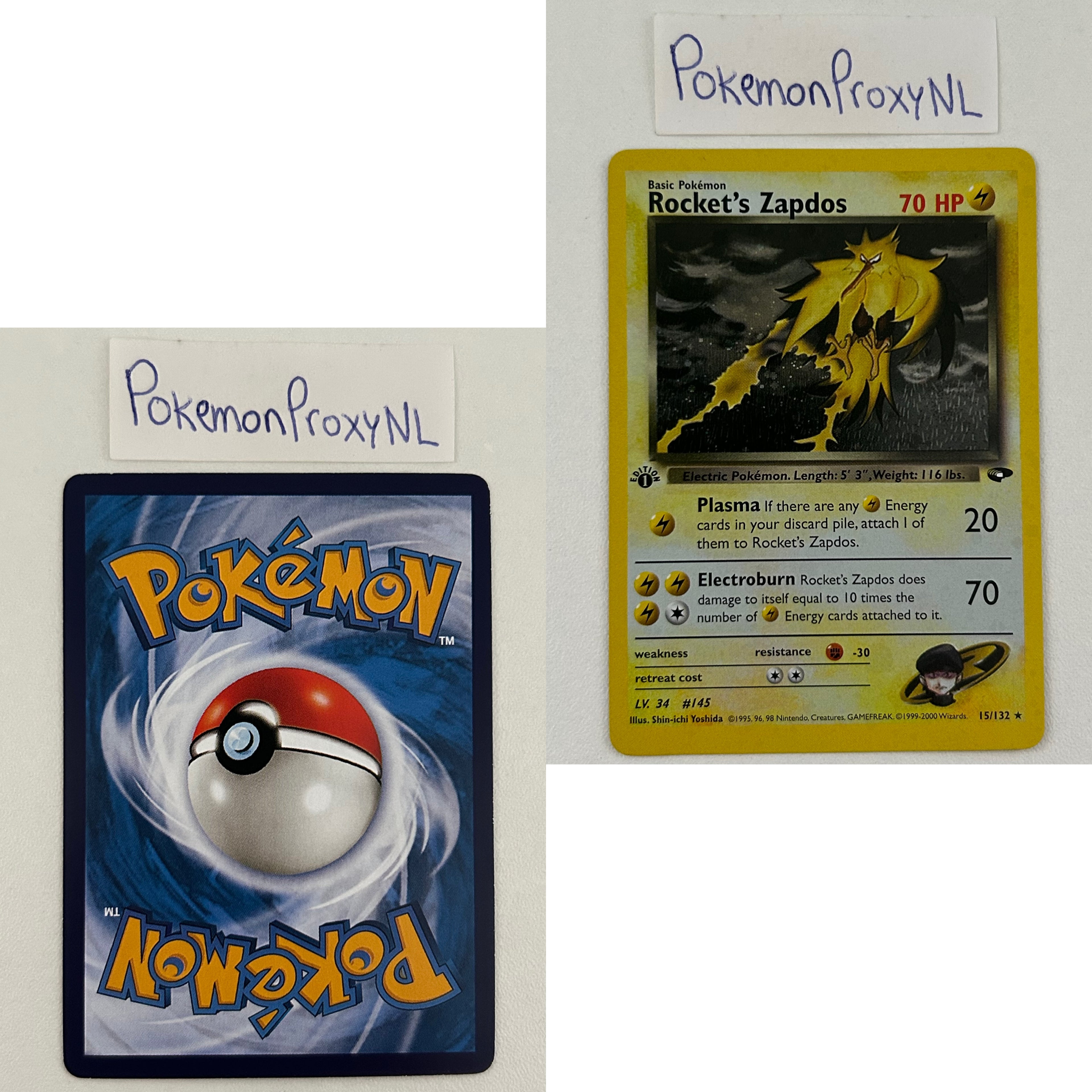 Gym Challenge Set (first edition) (G2) / 1/132 - 132/132 / 1999 / PROXY Pokémon TCG card(s)