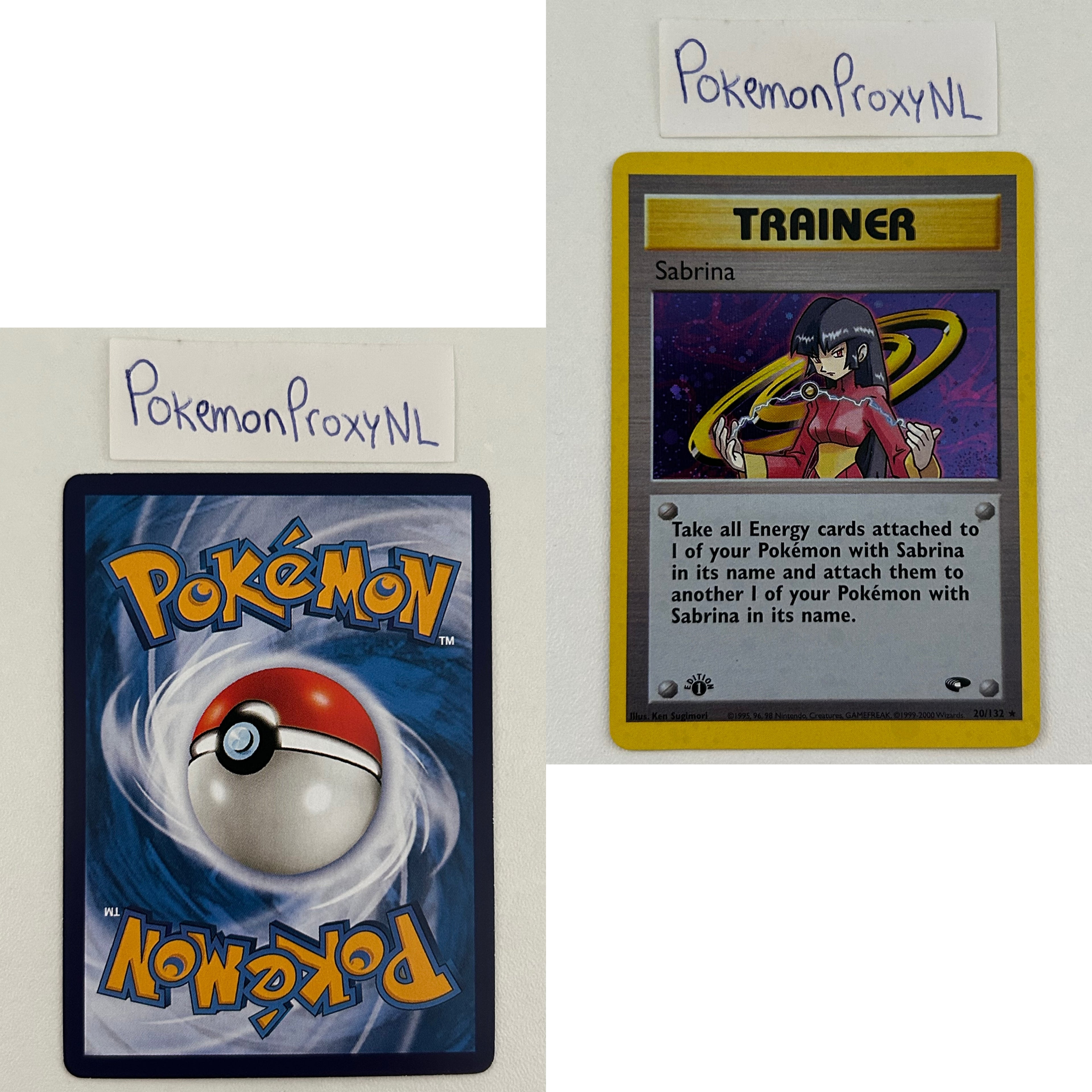 Gym Challenge Set (first edition) (G2) / 1/132 - 132/132 / 1999 / PROXY Pokémon TCG card(s)
