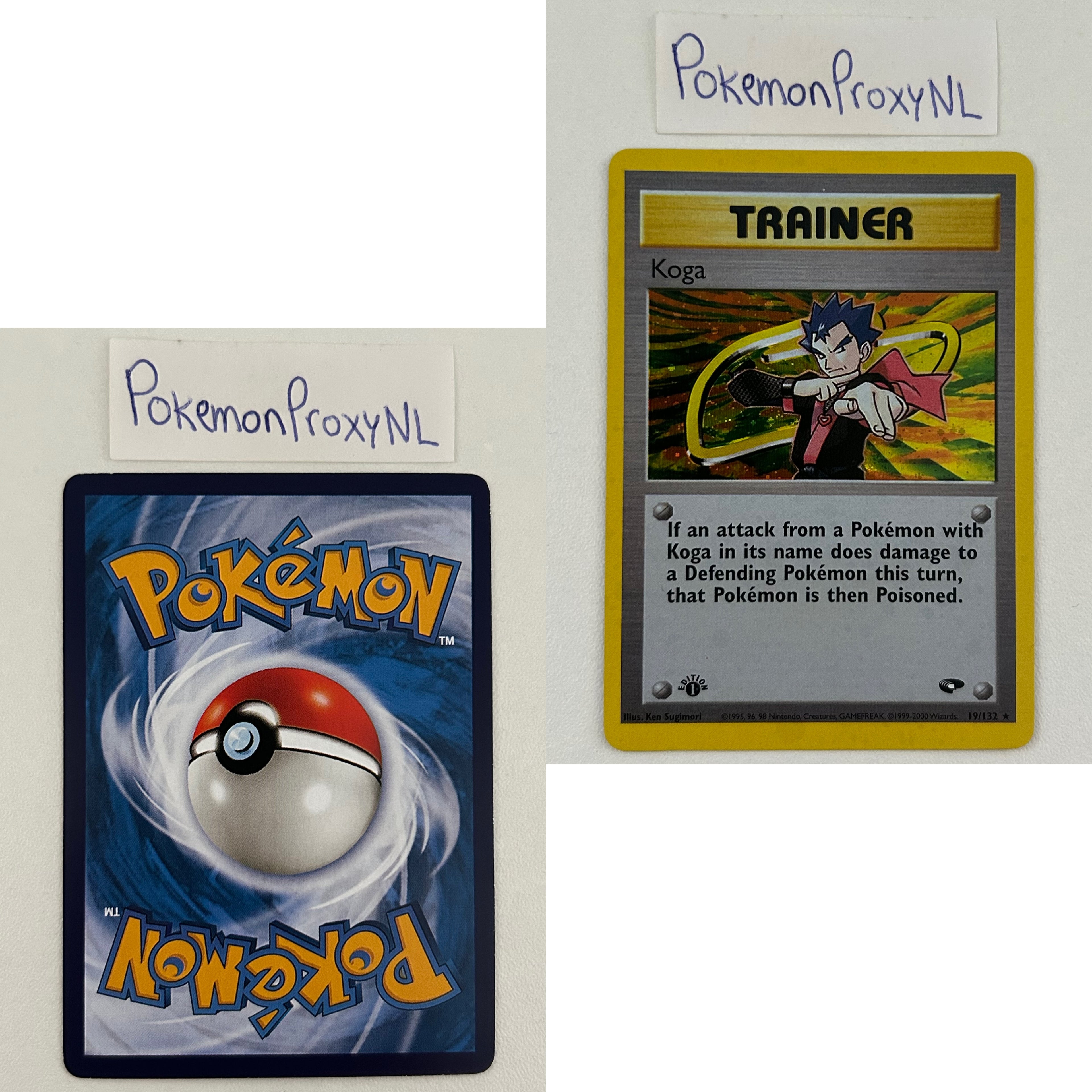 Gym Challenge Set (first edition) (G2) / 1/132 - 132/132 / 1999 / PROXY Pokémon TCG card(s)