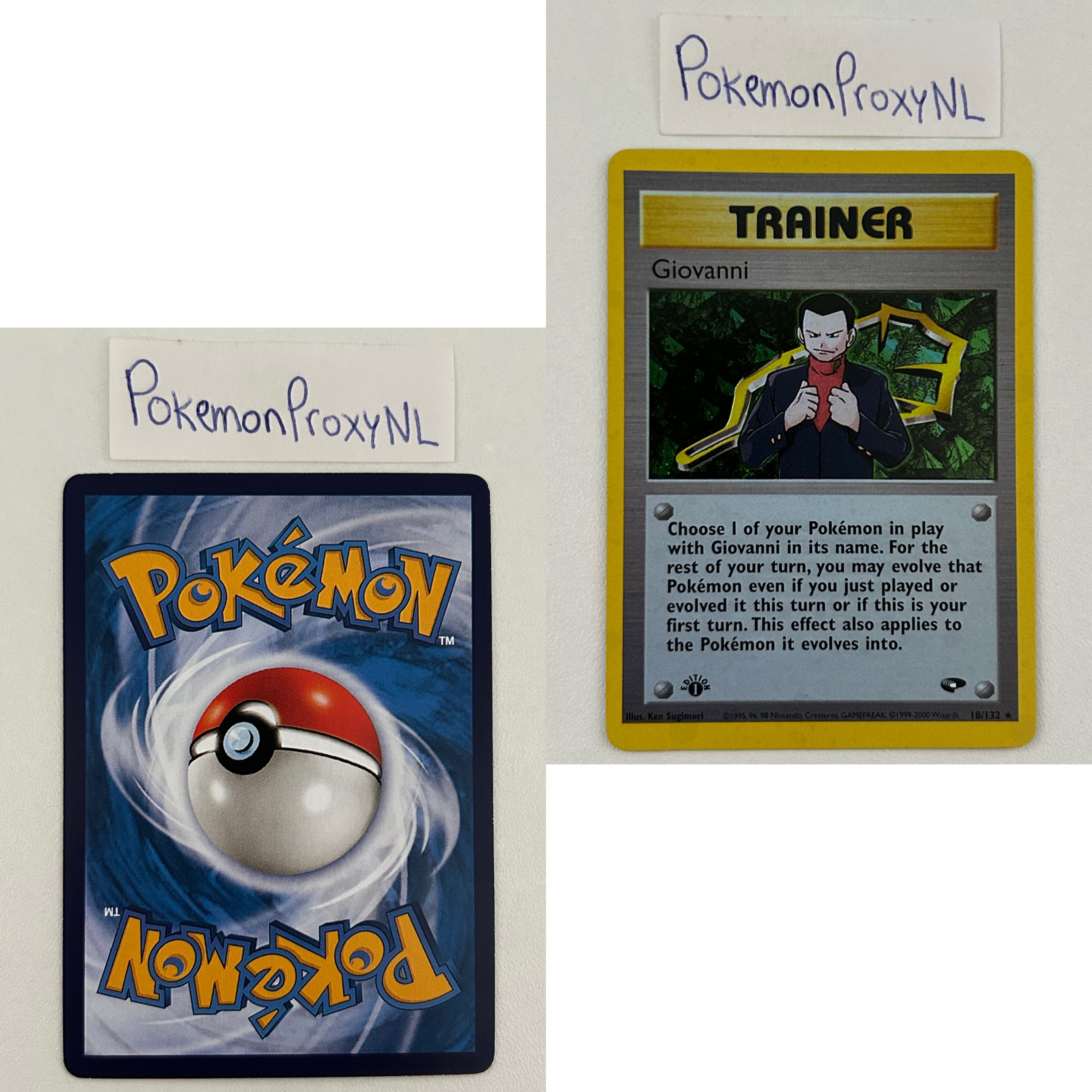 Gym Challenge Set (first edition) (G2) / 1/132 - 132/132 / 1999 / PROXY Pokémon TCG card(s)