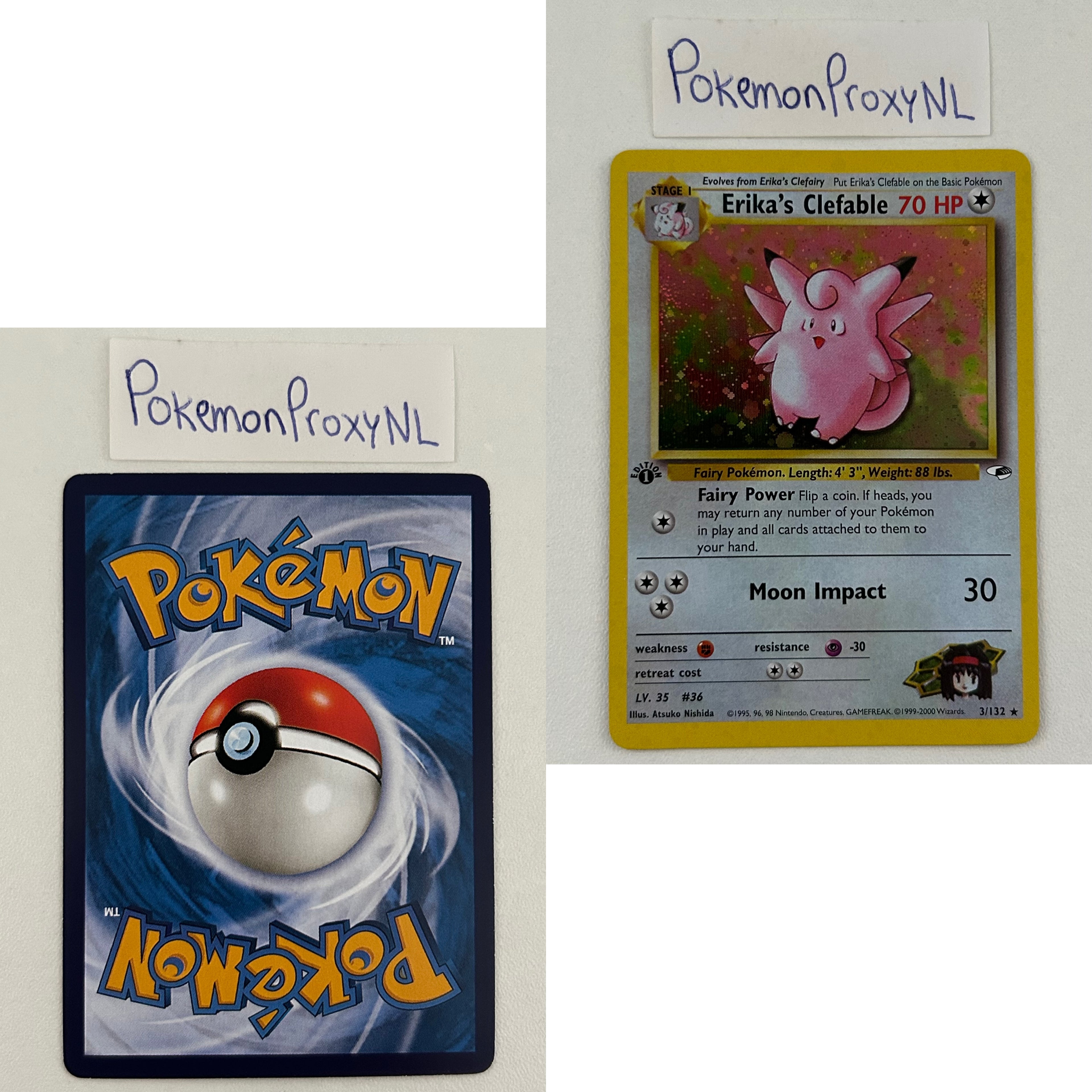 Gym Heroes Set (first edition) (G1) / 1/132 - 132/132 / 1999 / PROXY Pokémon TCG card(s)