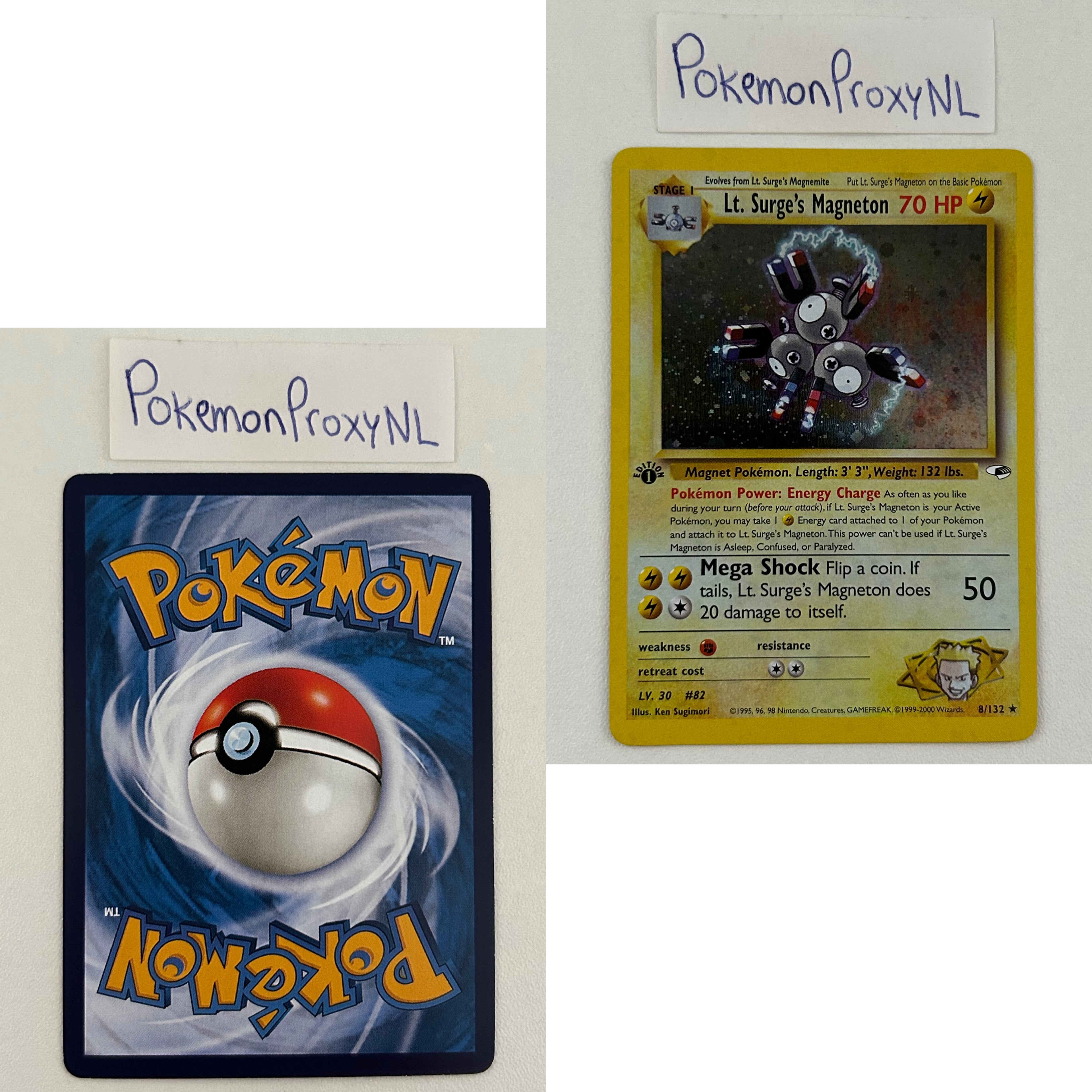 Gym Heroes Set (first edition) (G1) / 1/132 - 132/132 / 1999 / PROXY Pokémon TCG card(s)