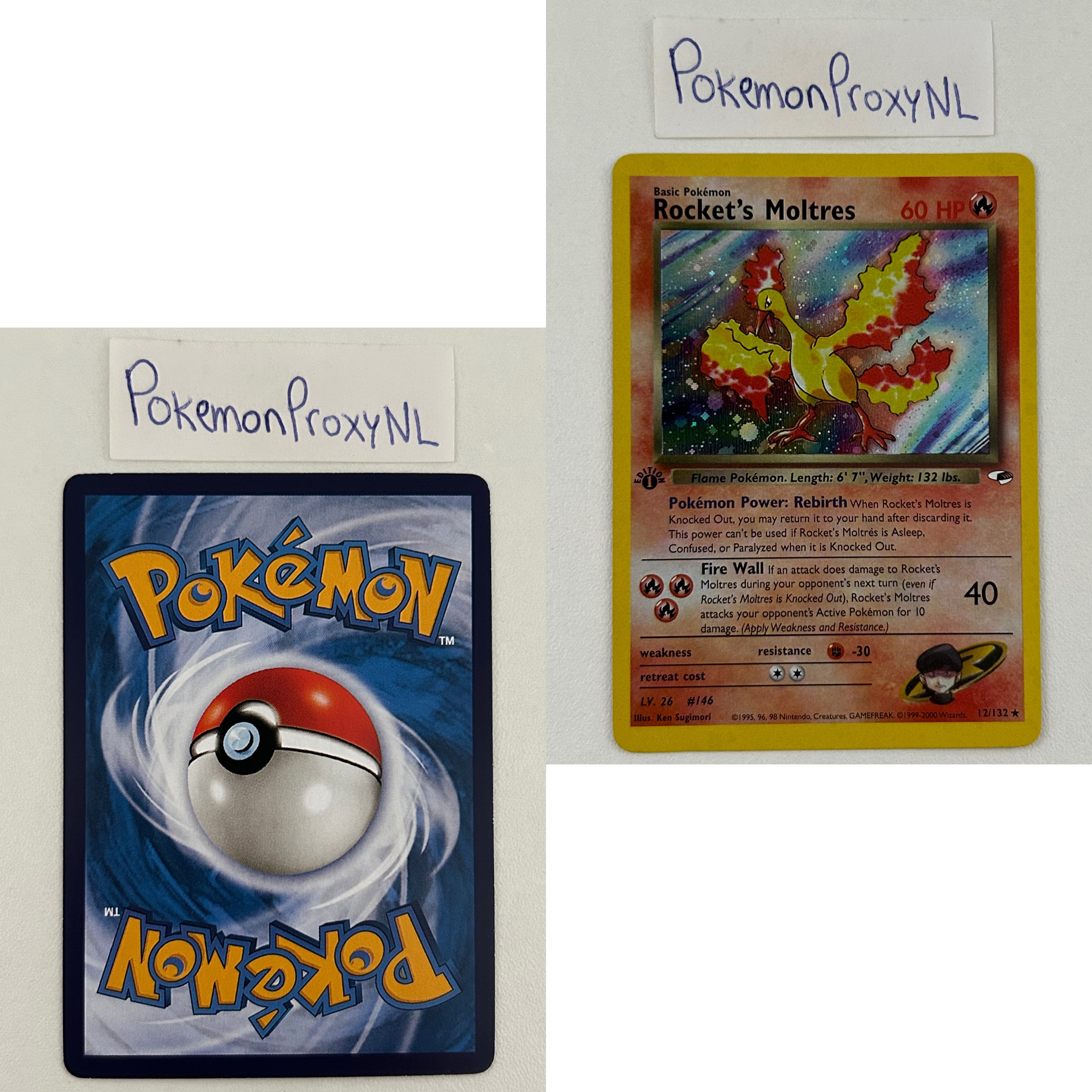 Gym Heroes Set (first edition) (G1) / 1/132 - 132/132 / 1999 / PROXY Pokémon TCG card(s)