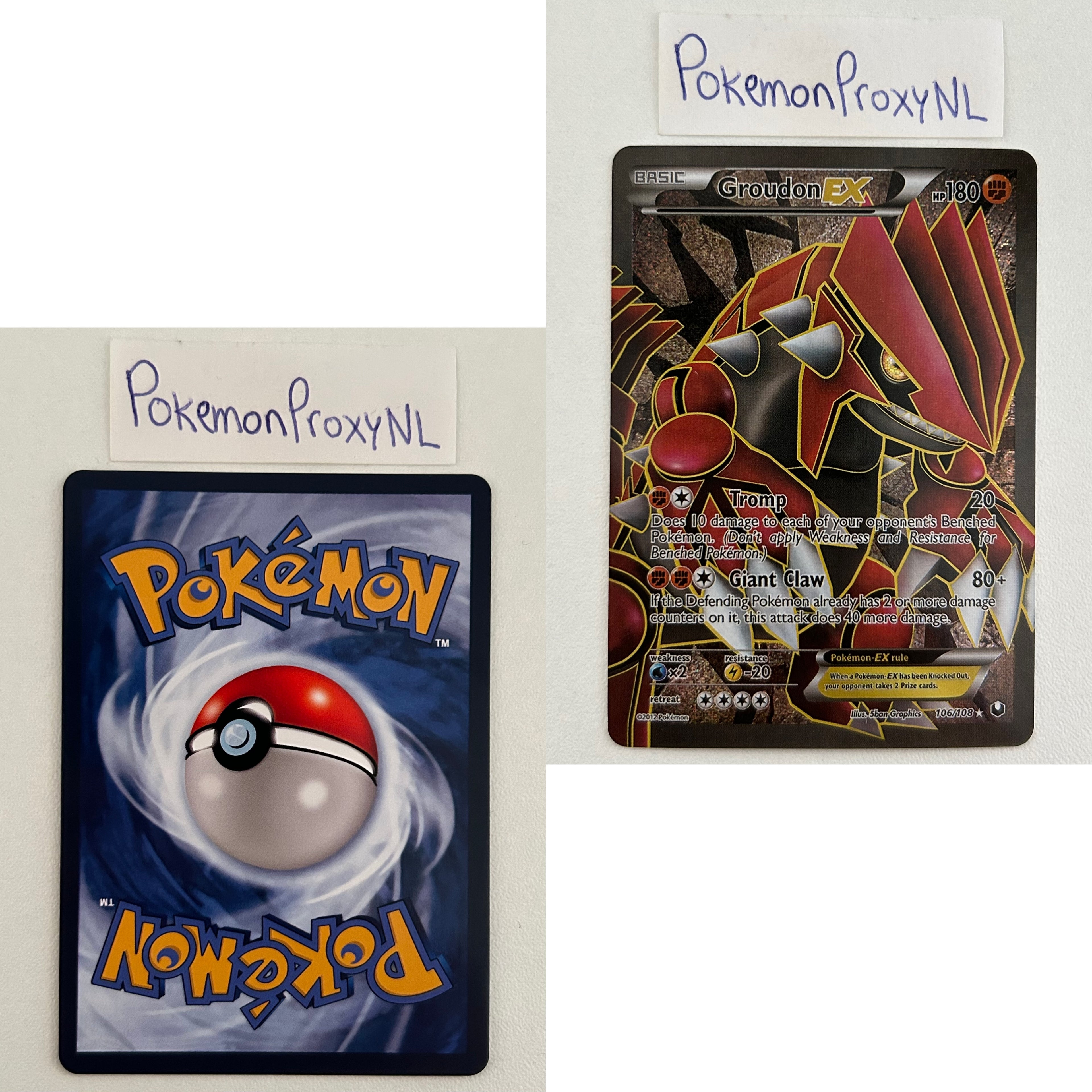 Dark Explorers Set (DEX) / 1/108 - 111/108 / 2012 / PROXY Pokémon TCG card(s)