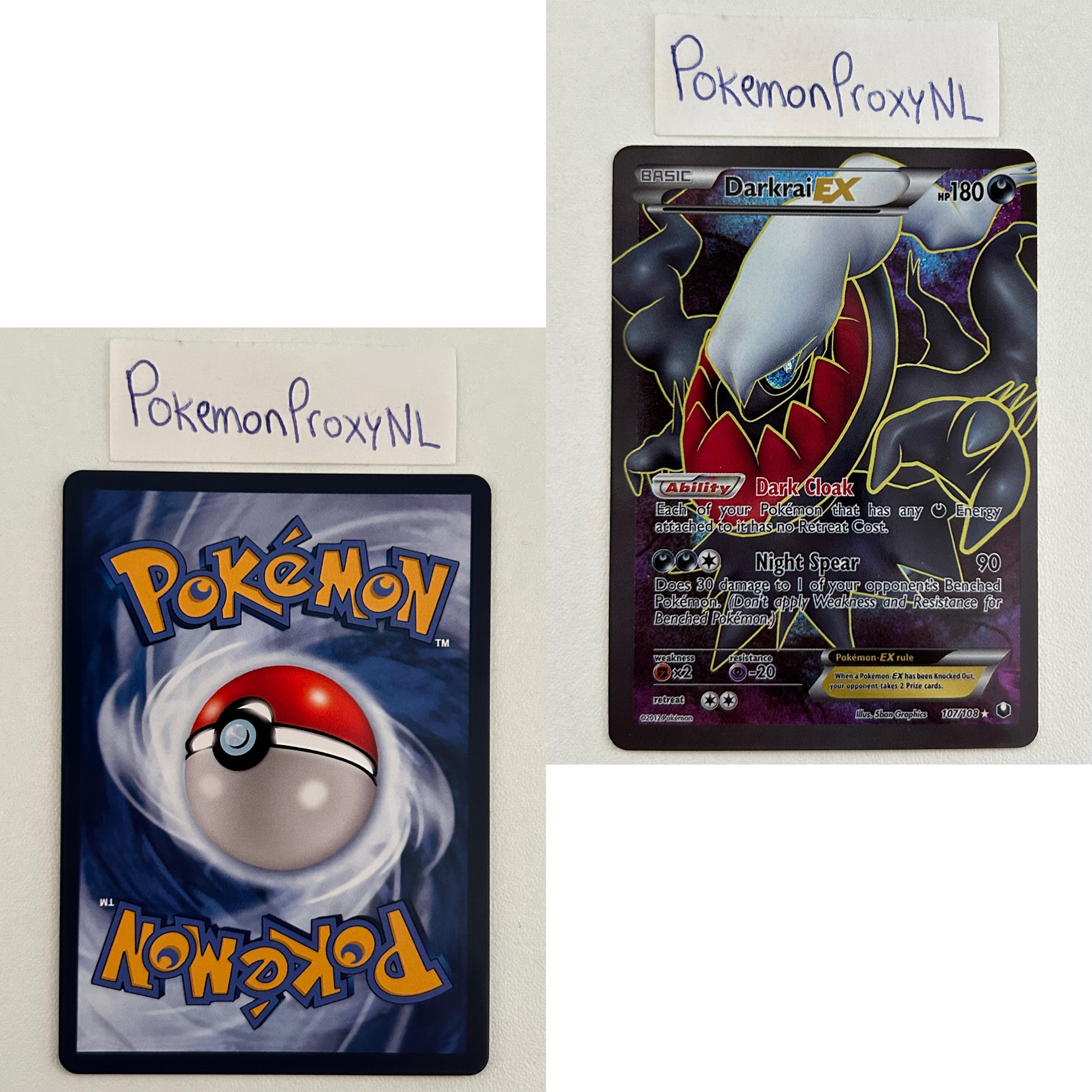 Dark Explorers Set (DEX) / 1/108 - 111/108 / 2012 / PROXY Pokémon TCG card(s)