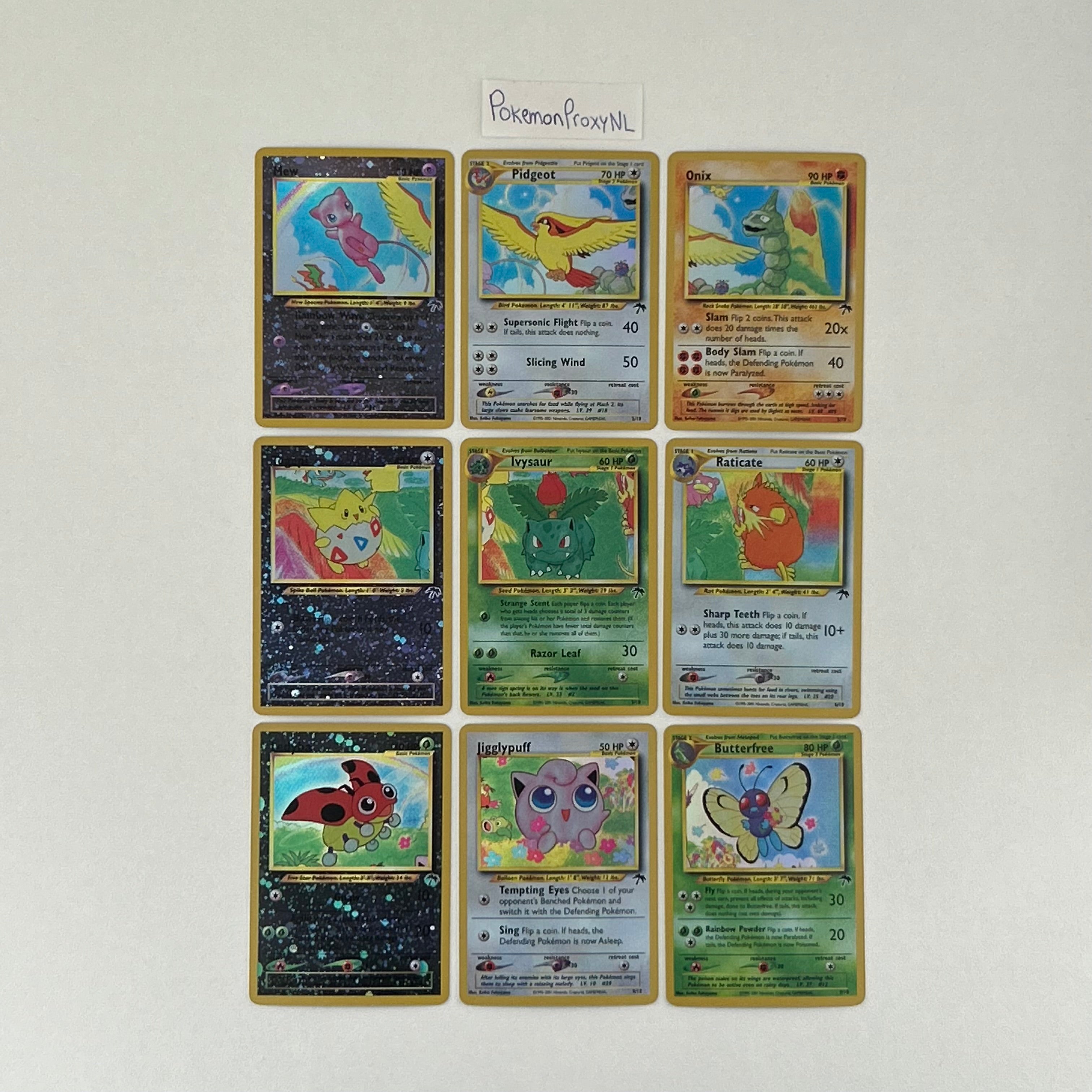 Complete set: Southern Island Set (SI) / 1/18 - 18/18 / 2001 / PROXY Pokémon TCG card(s)