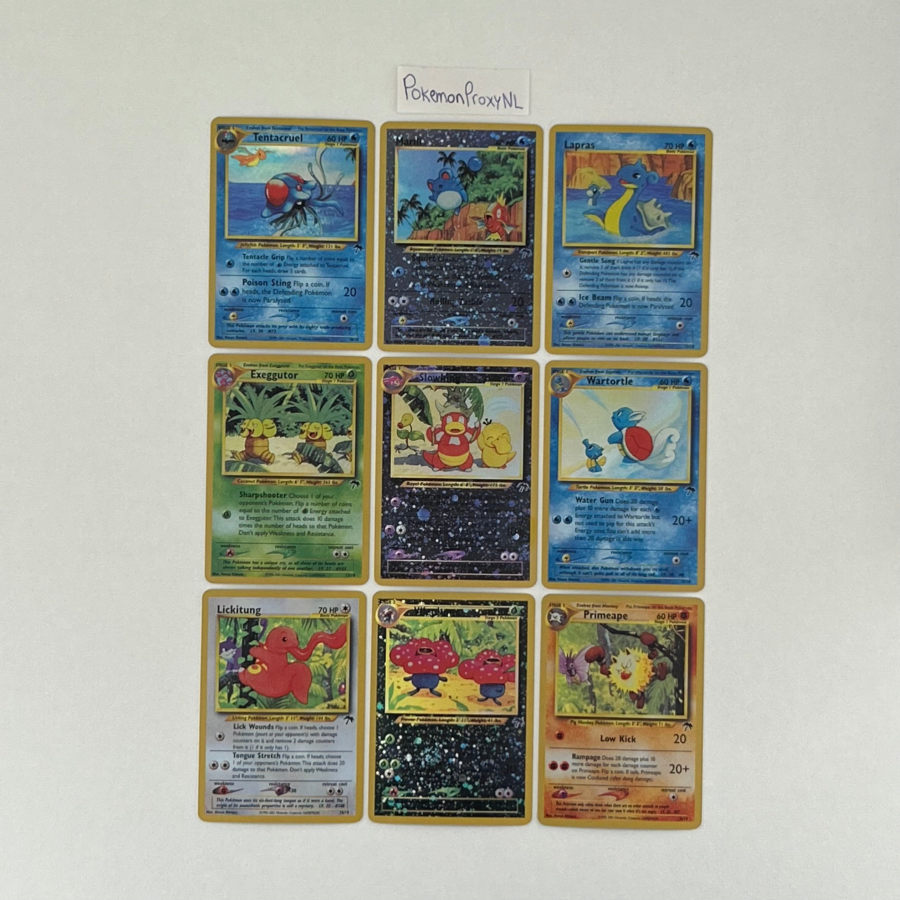 Complete set: Southern Island Set (SI) / 1/18 - 18/18 / 2001 / PROXY Pokémon TCG card(s)