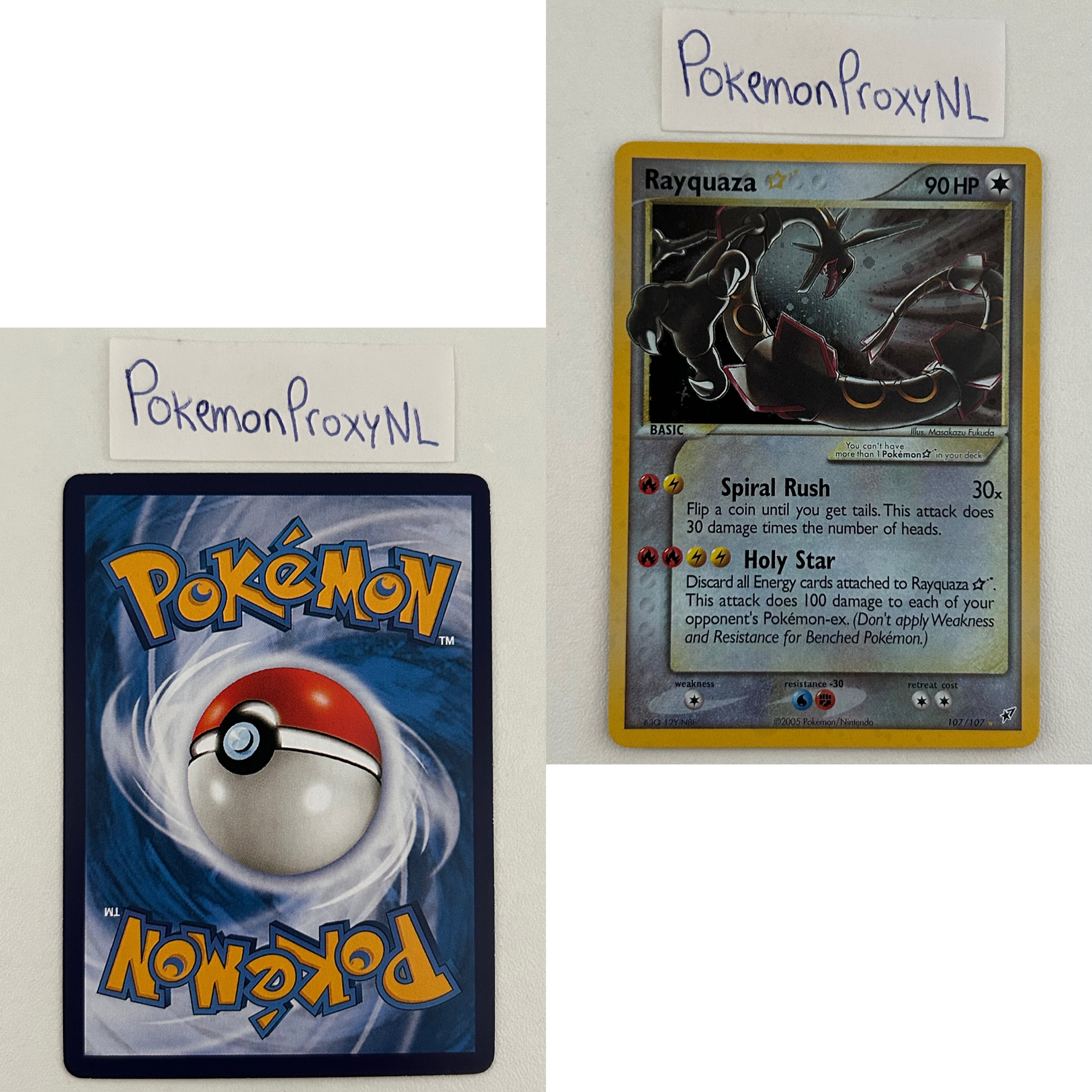 Deoxys Set (DX) / 1/107 - 108/107 / 2005 / PROXY Pokémon TCG card(s)