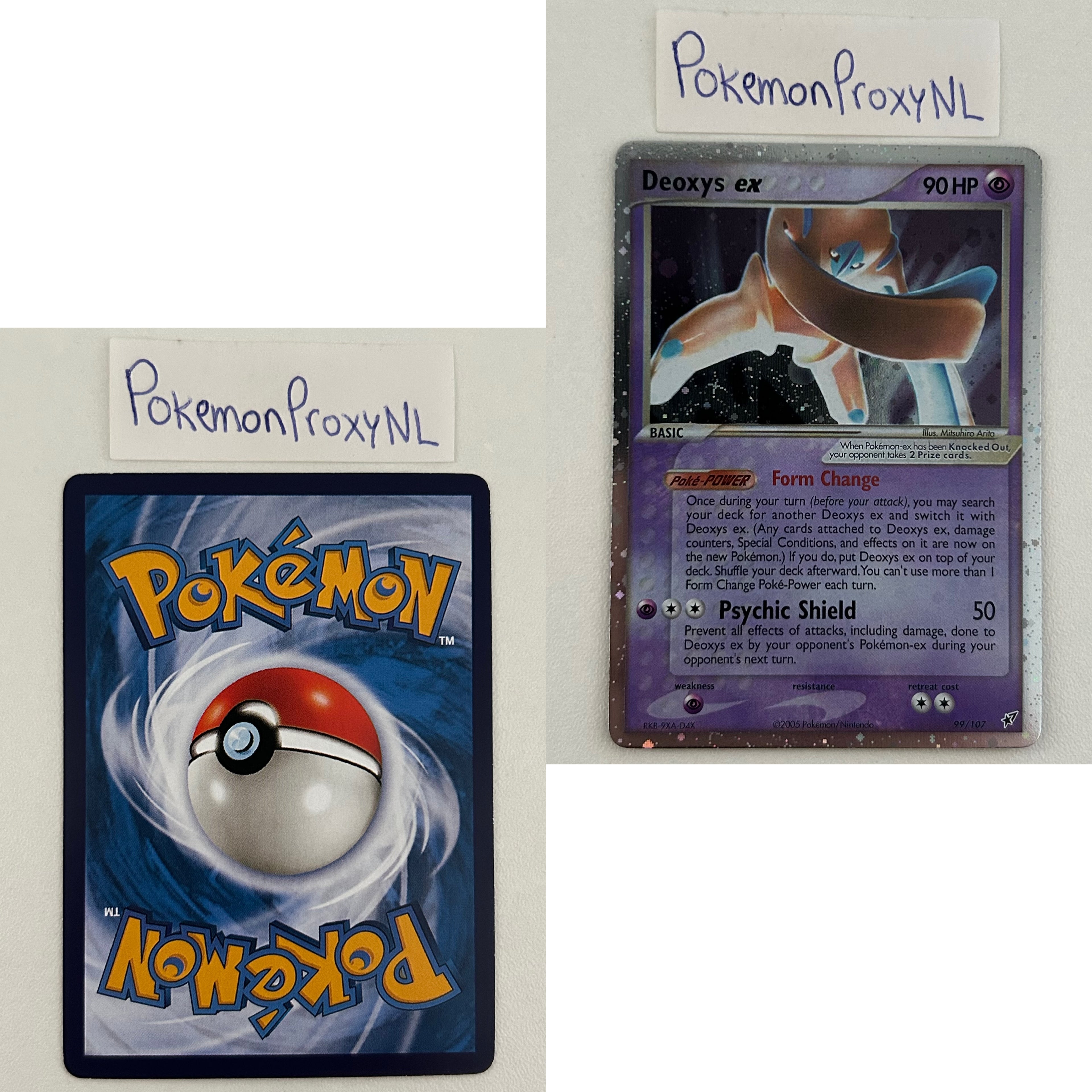 Deoxys Set (DX) / 1/107 - 108/107 / 2005 / PROXY Pokémon TCG card(s)