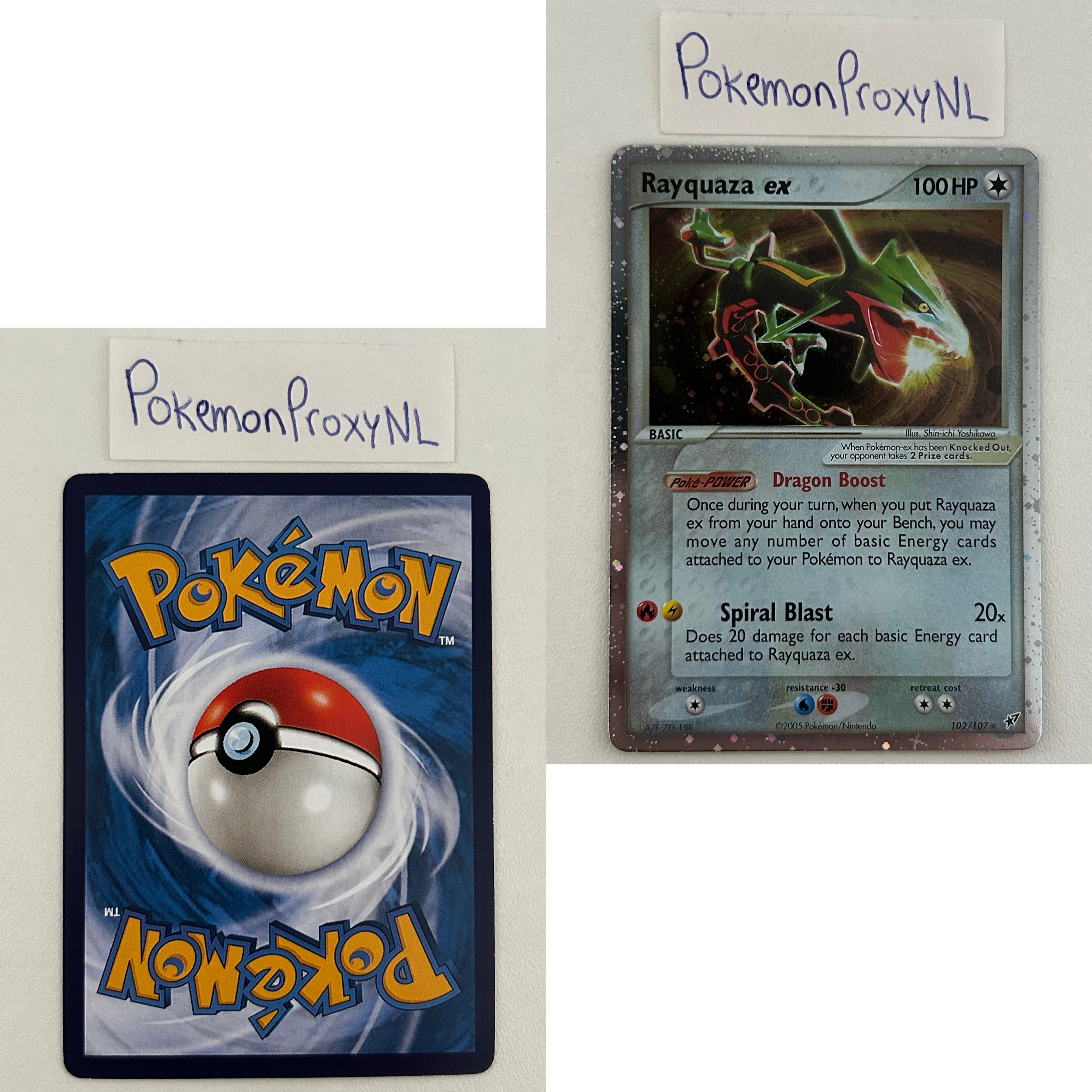 Deoxys Set (DX) / 1/107 - 108/107 / 2005 / PROXY Pokémon TCG card(s)