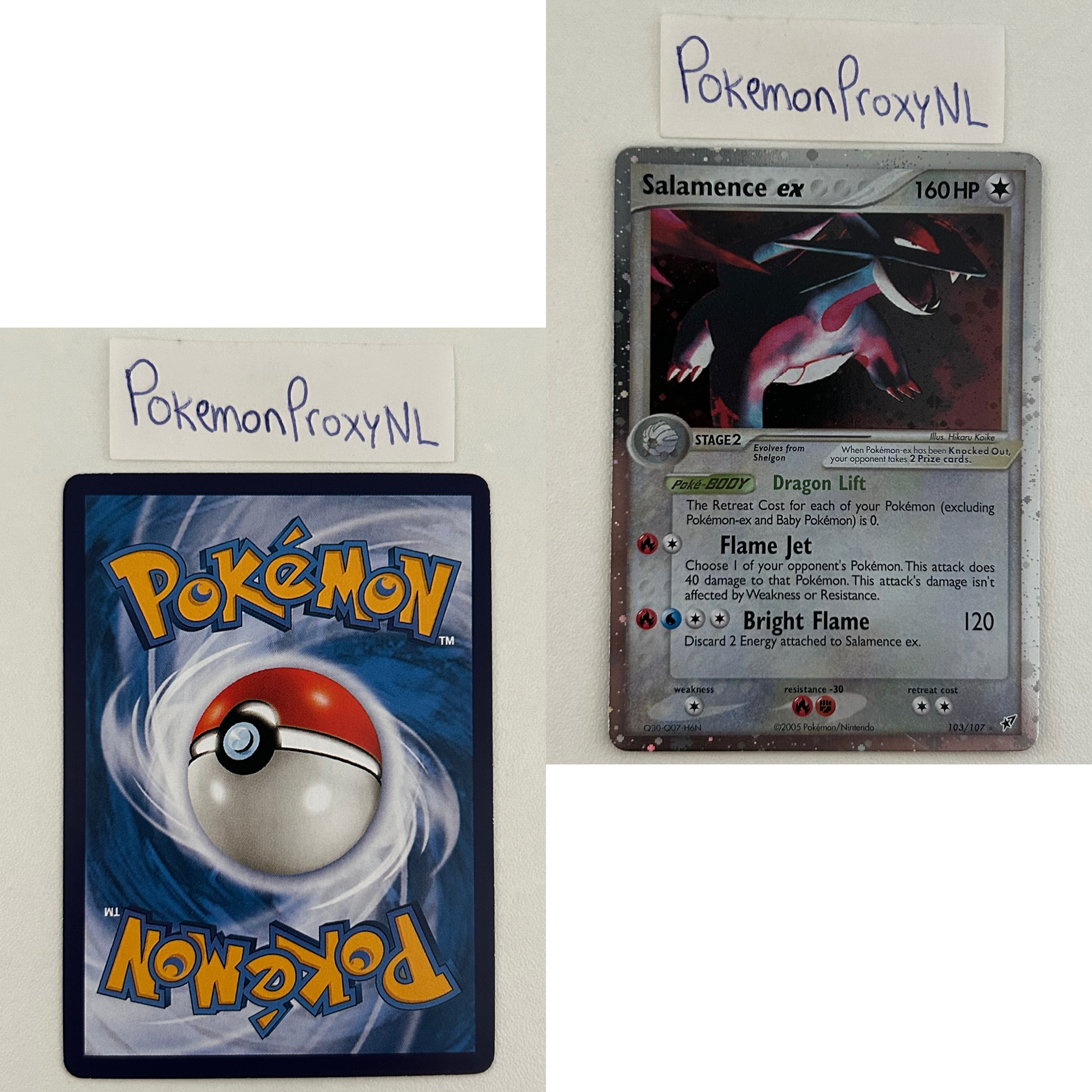 Deoxys Set (DX) / 1/107 - 108/107 / 2005 / PROXY Pokémon TCG card(s)