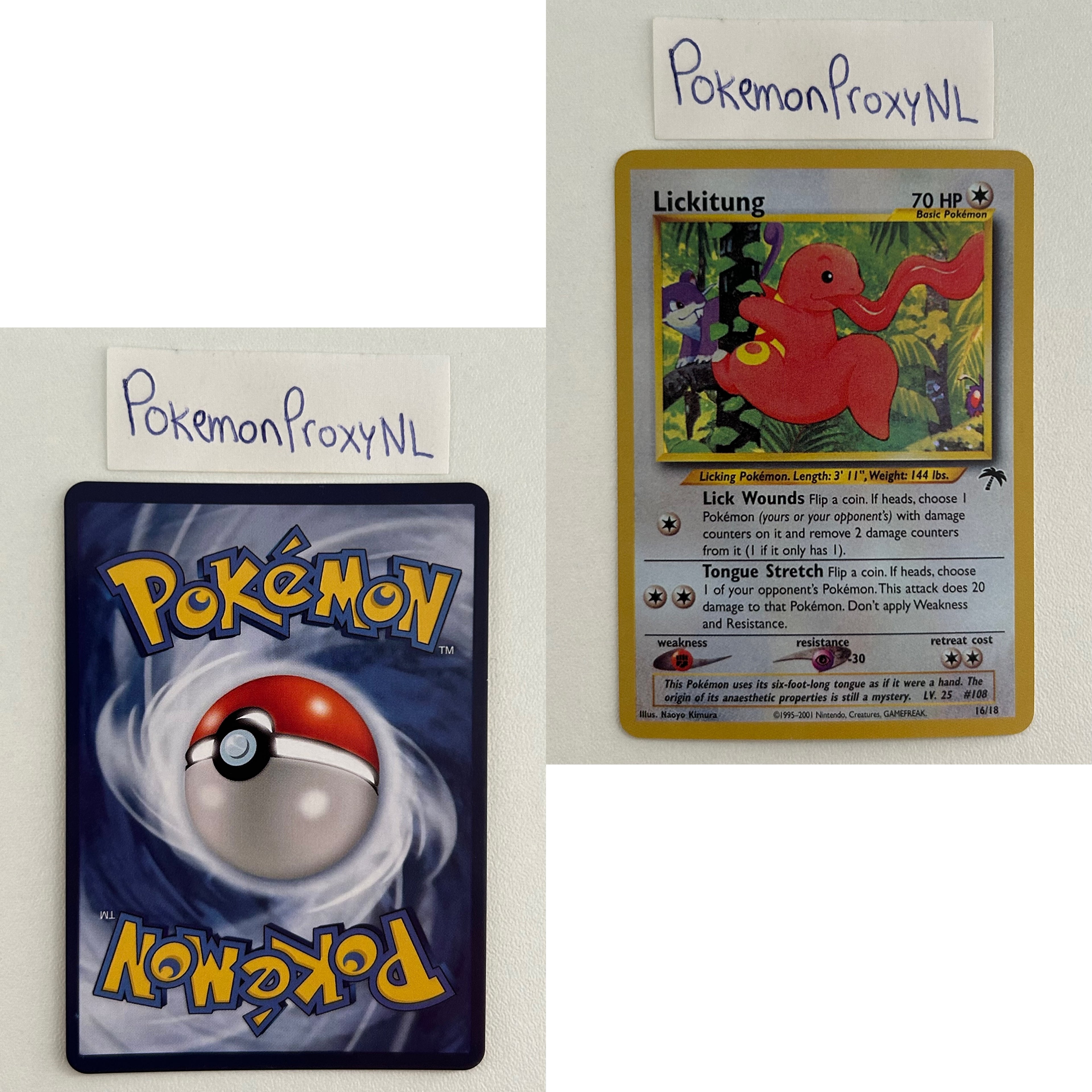Southern Island Set (SI) / 1/18 - 18/18 / 2001 / PROXY Pokémon TCG card(s)