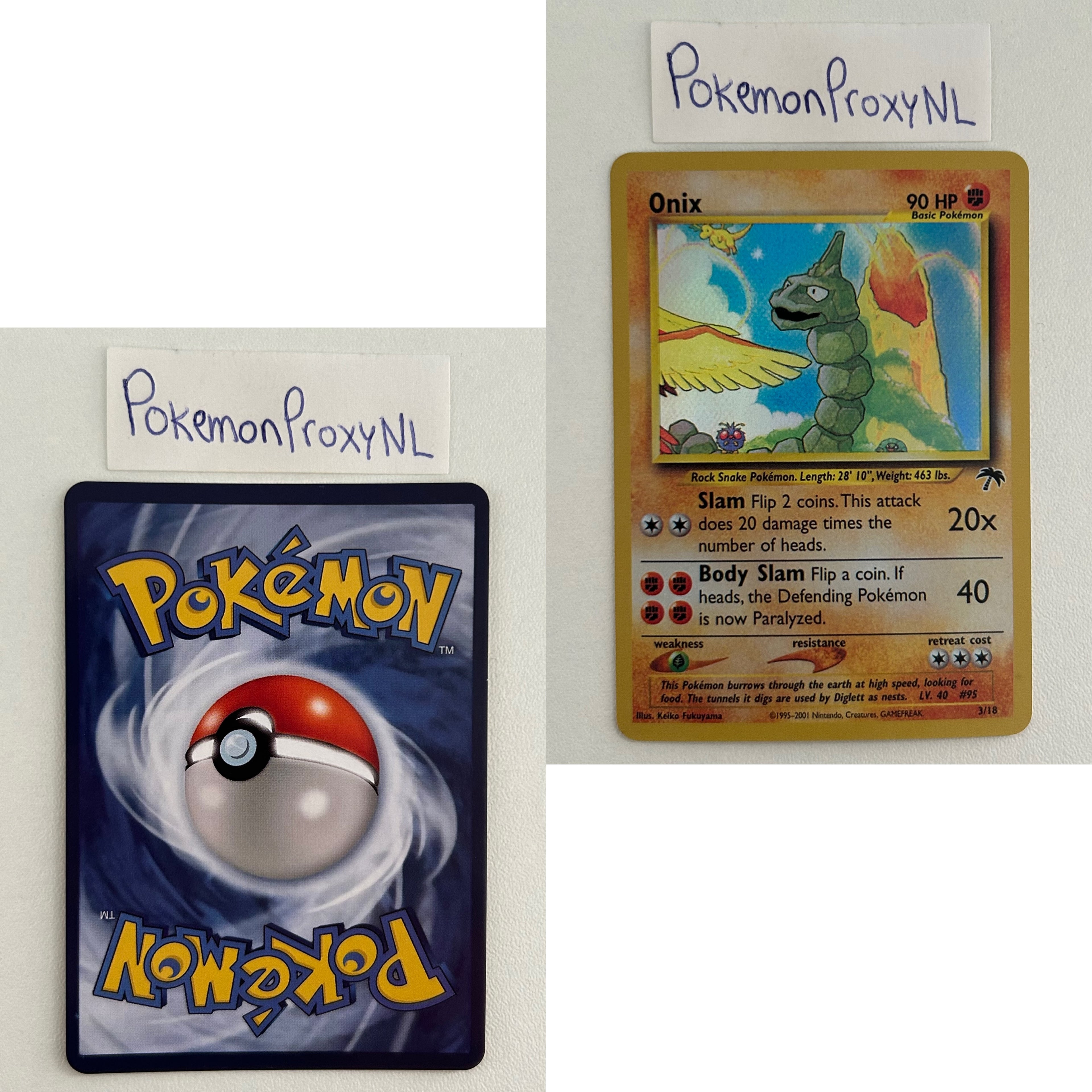 Southern Island Set (SI) / 1/18 - 18/18 / 2001 / PROXY Pokémon TCG card(s)