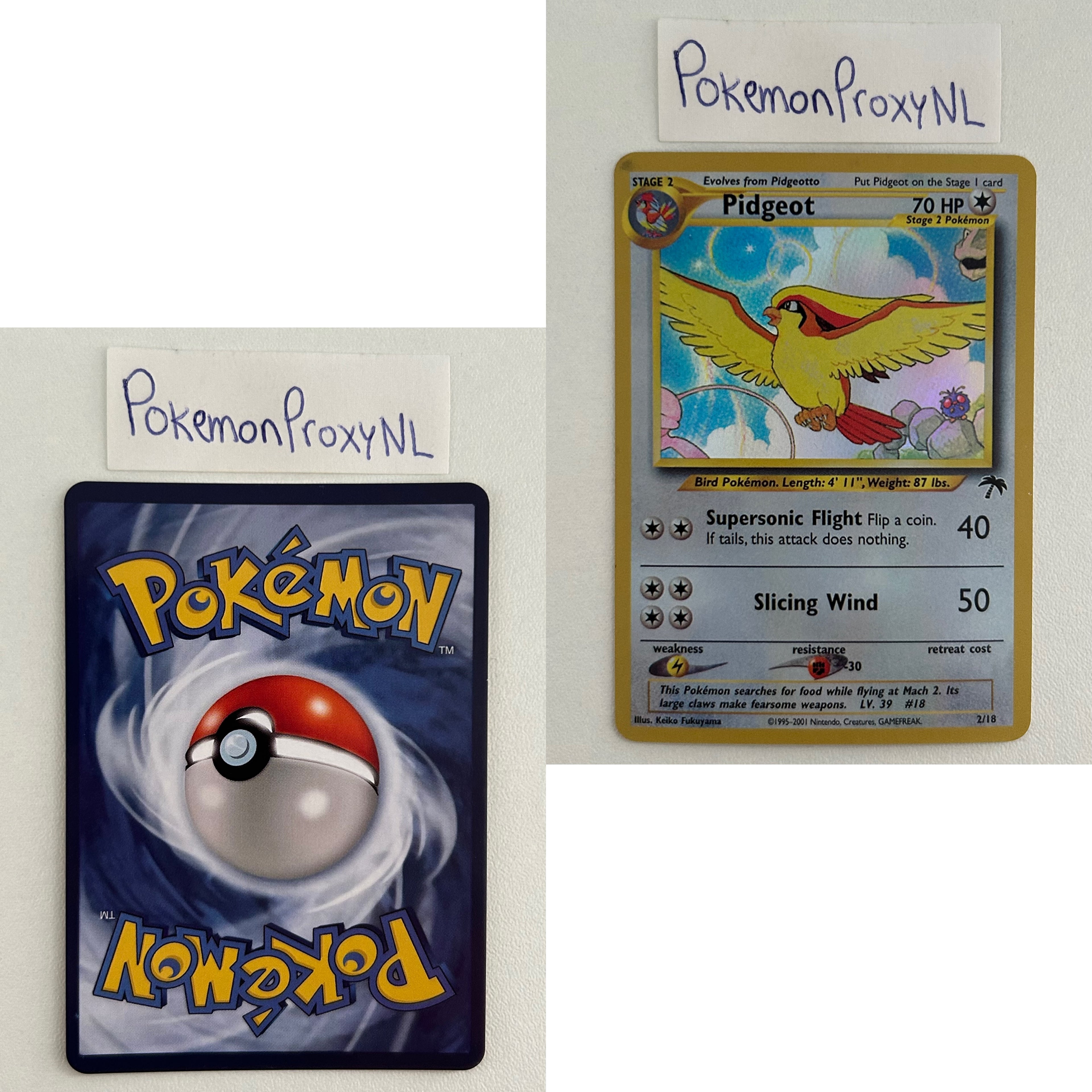 Southern Island Set (SI) / 1/18 - 18/18 / 2001 / PROXY Pokémon TCG card(s)