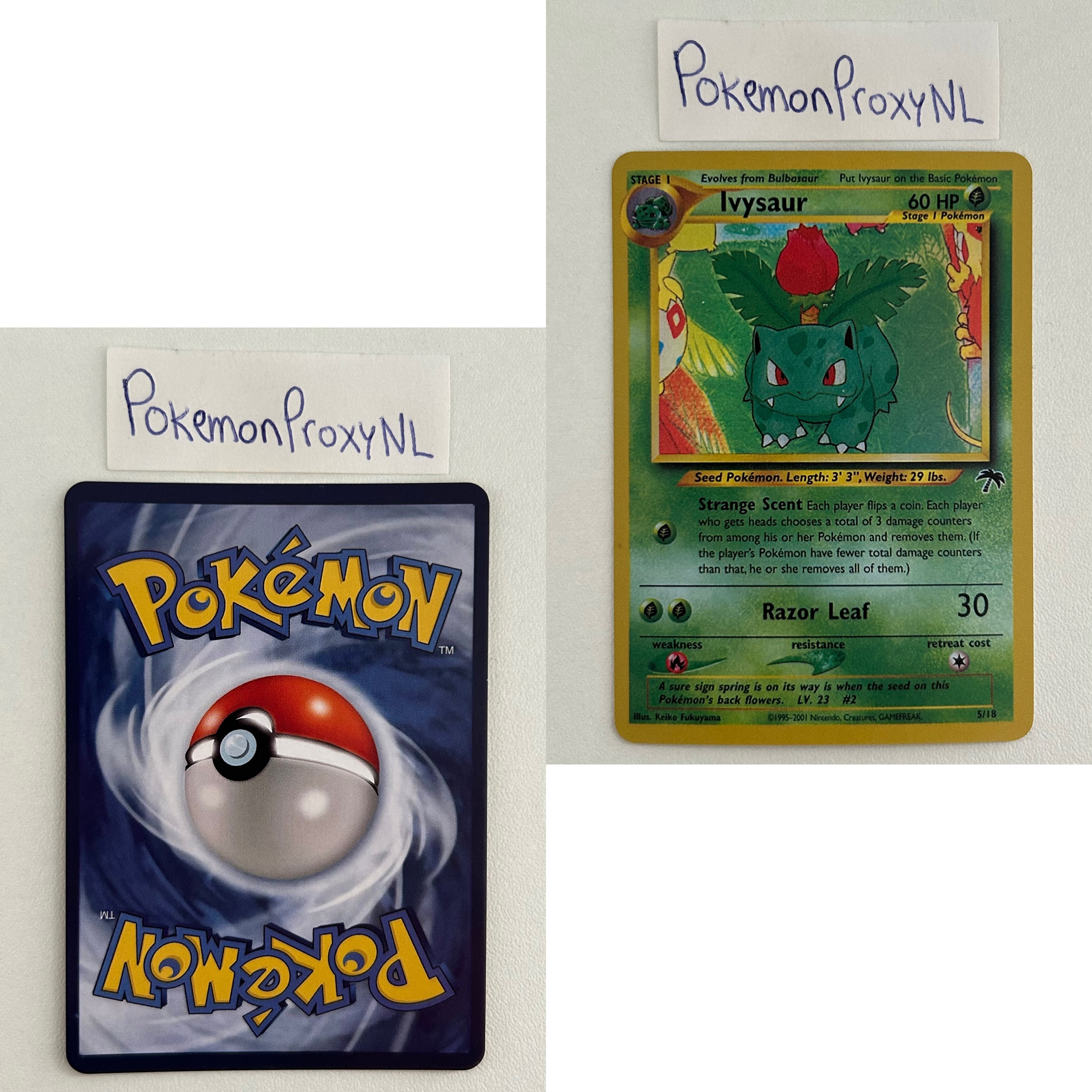 Southern Island Set (SI) / 1/18 - 18/18 / 2001 / PROXY Pokémon TCG card(s)