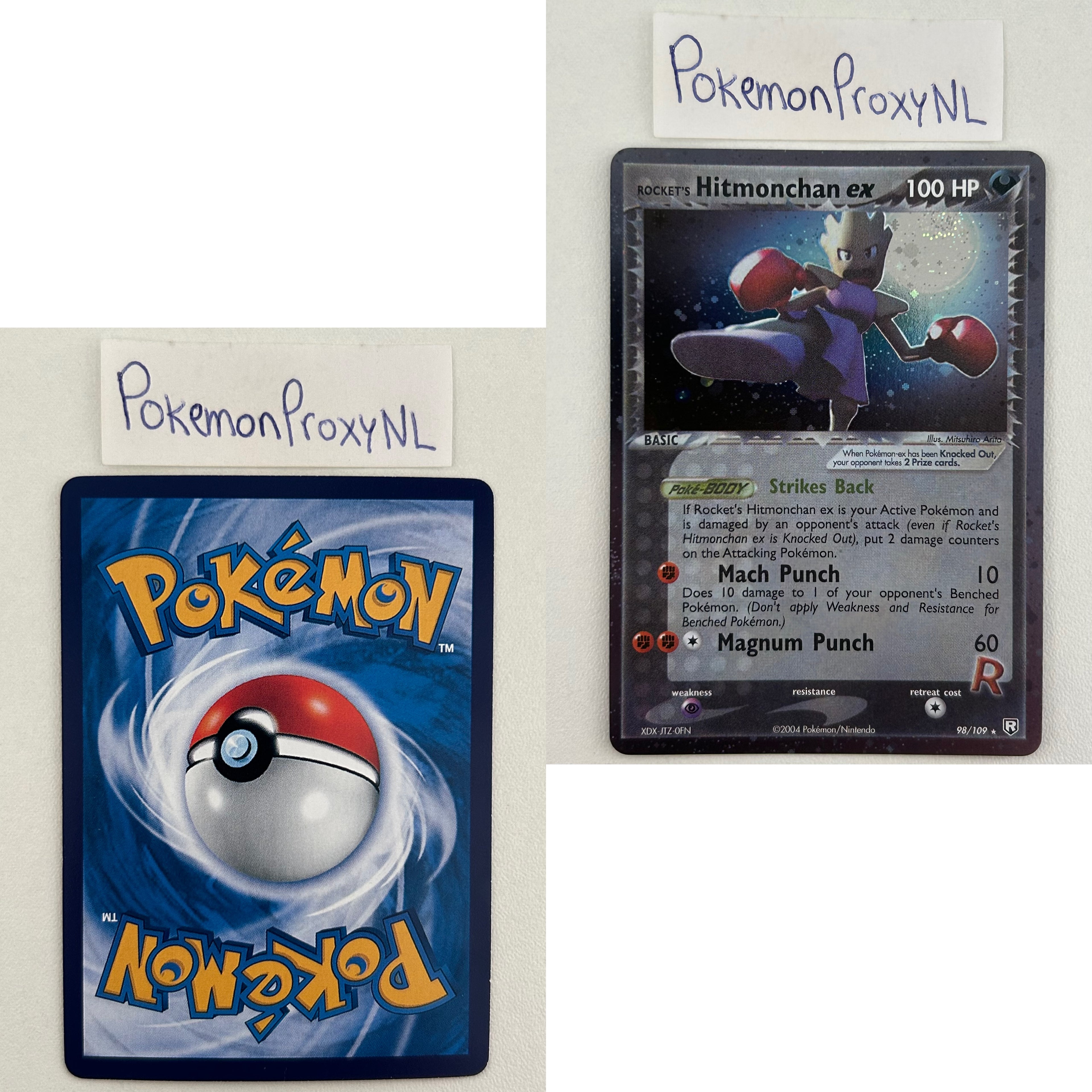 Team Rocket Returns Set (TR) / 1/109 - 111/109 / 2004 / PROXY Pokémon TCG card(s)