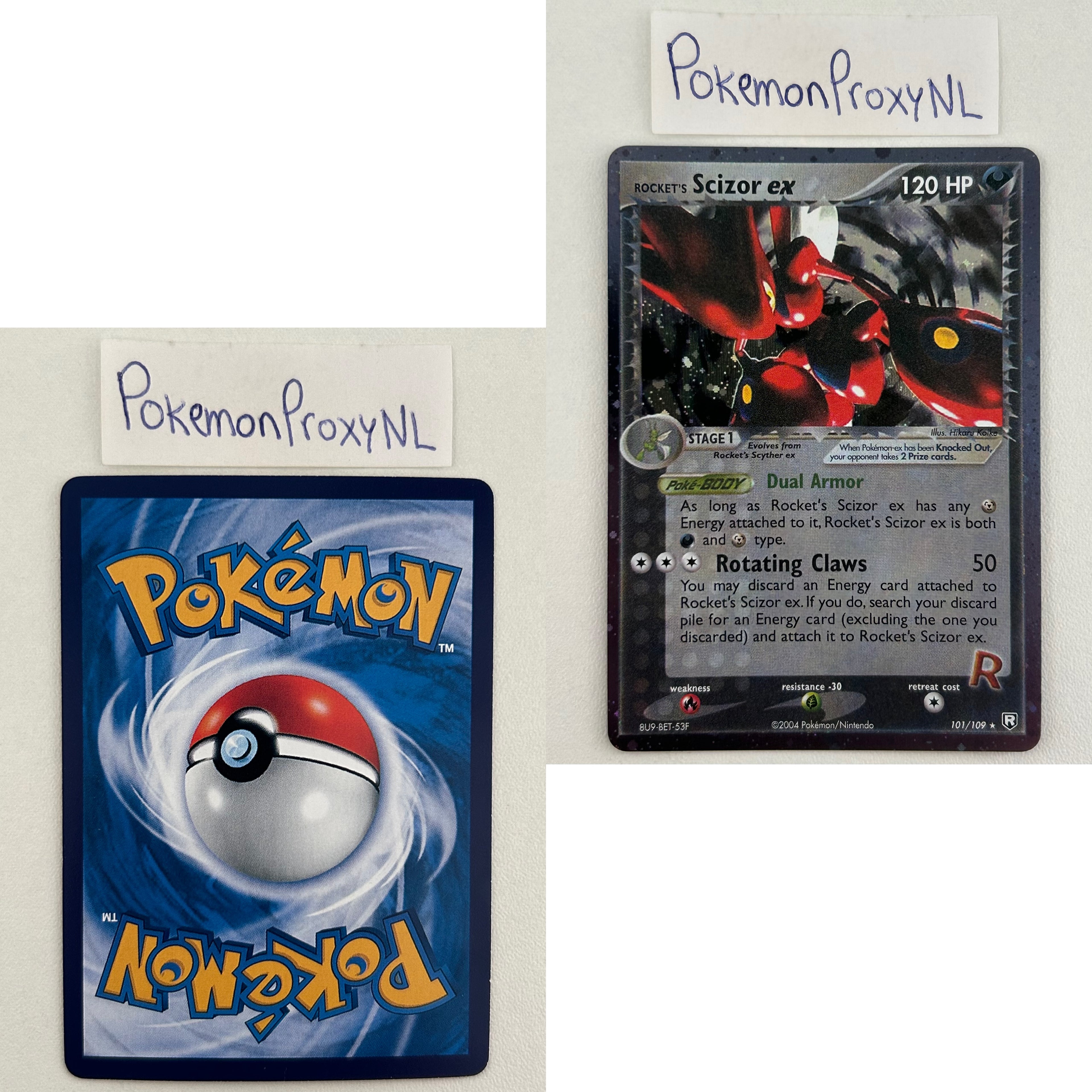 Team Rocket Returns Set (TR) / 1/109 - 111/109 / 2004 / PROXY Pokémon TCG card(s)