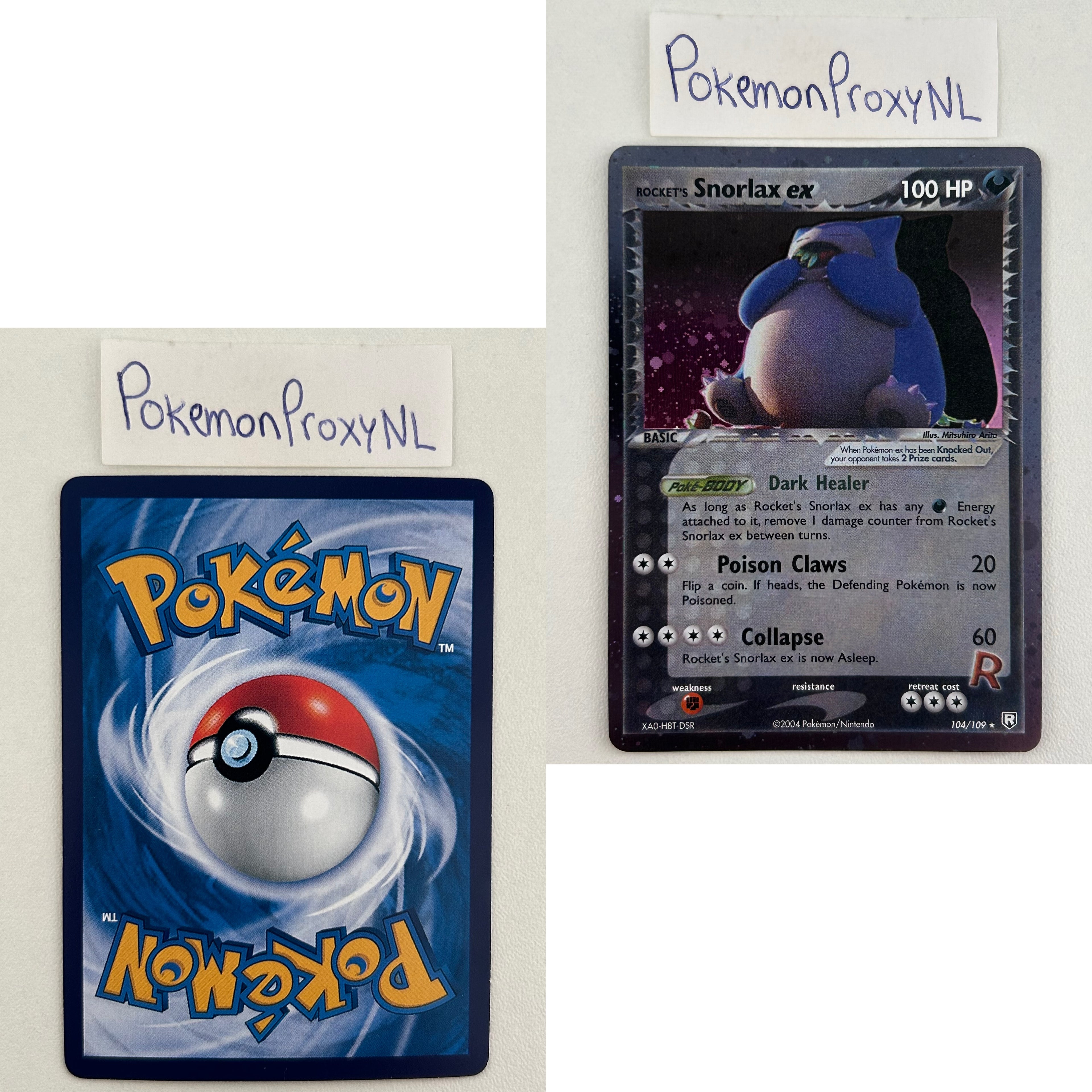Team Rocket Returns Set (TR) / 1/109 - 111/109 / 2004 / PROXY Pokémon TCG card(s)