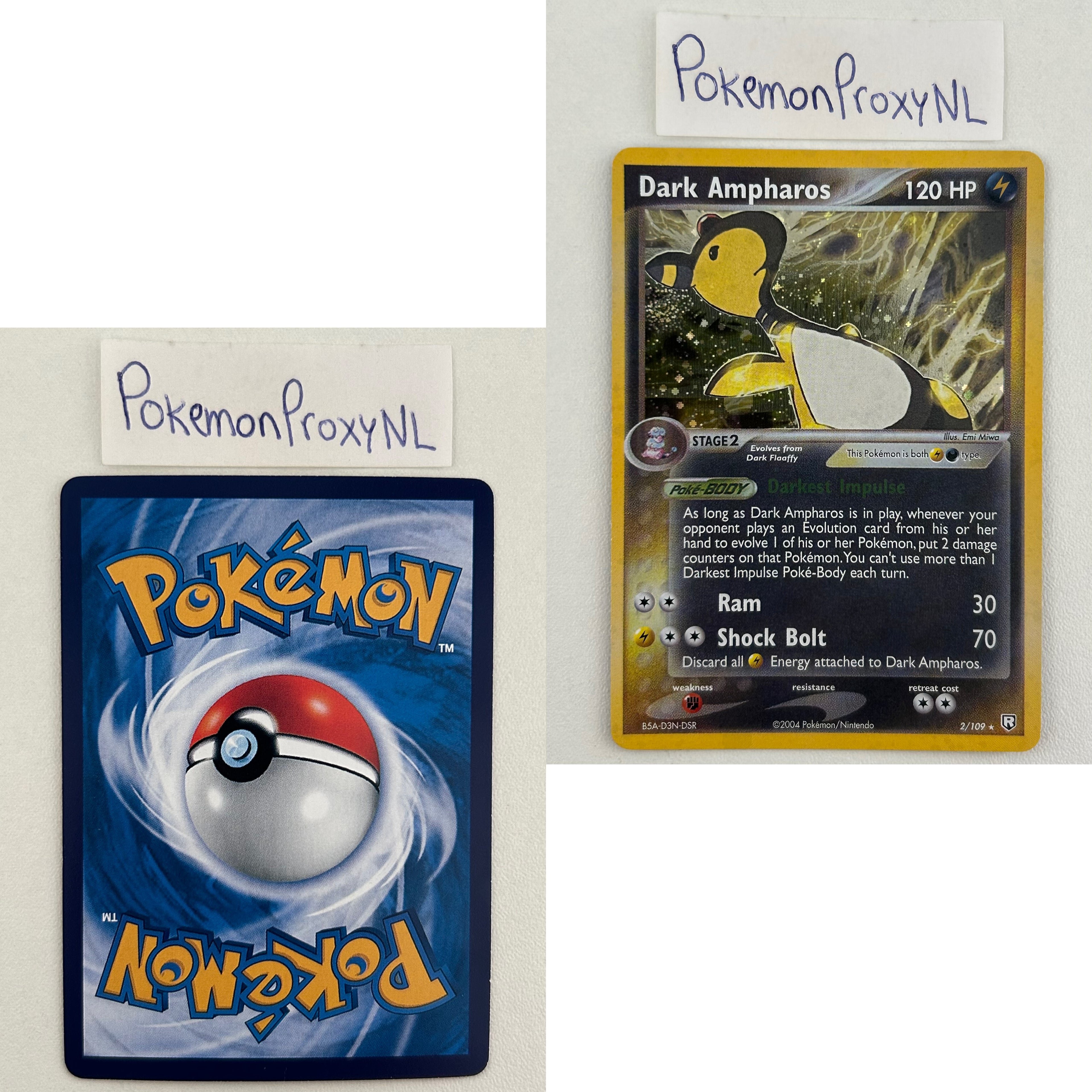 Team Rocket Returns Set (TR) / 1/109 - 111/109 / 2004 / PROXY Pokémon TCG card(s)