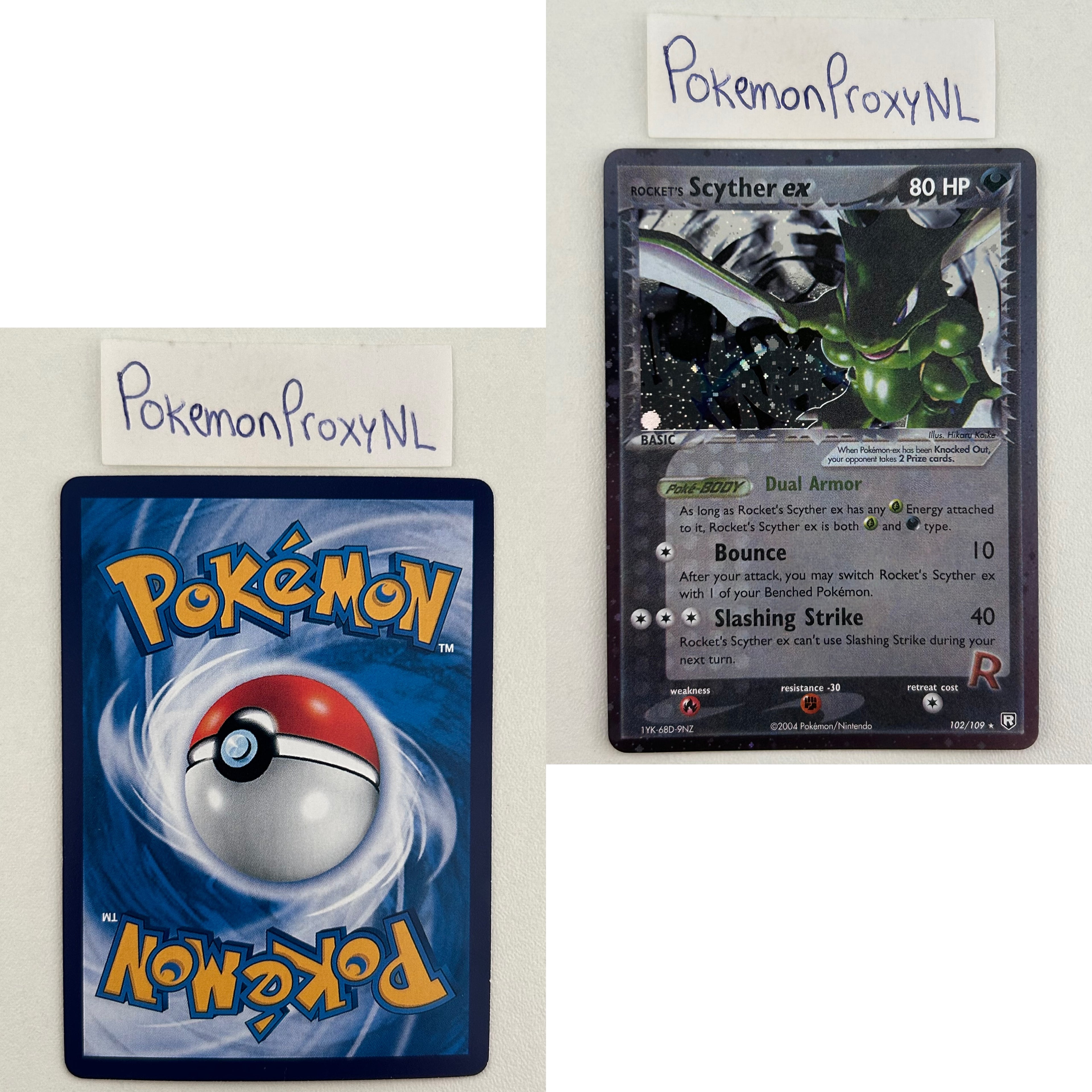 Team Rocket Returns Set (TR) / 1/109 - 111/109 / 2004 / PROXY Pokémon TCG card(s)