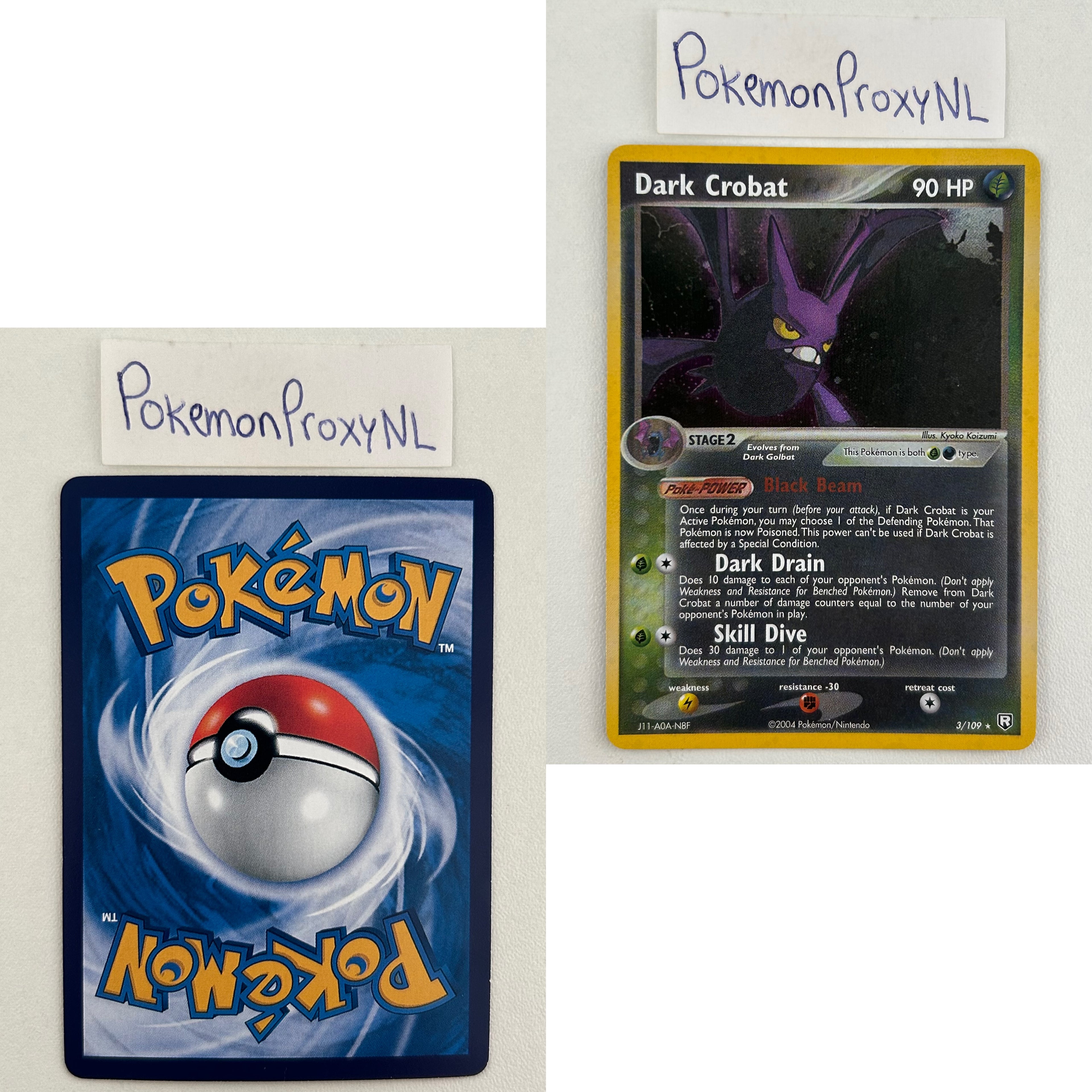Team Rocket Returns Set (TR) / 1/109 - 111/109 / 2004 / PROXY Pokémon TCG card(s)