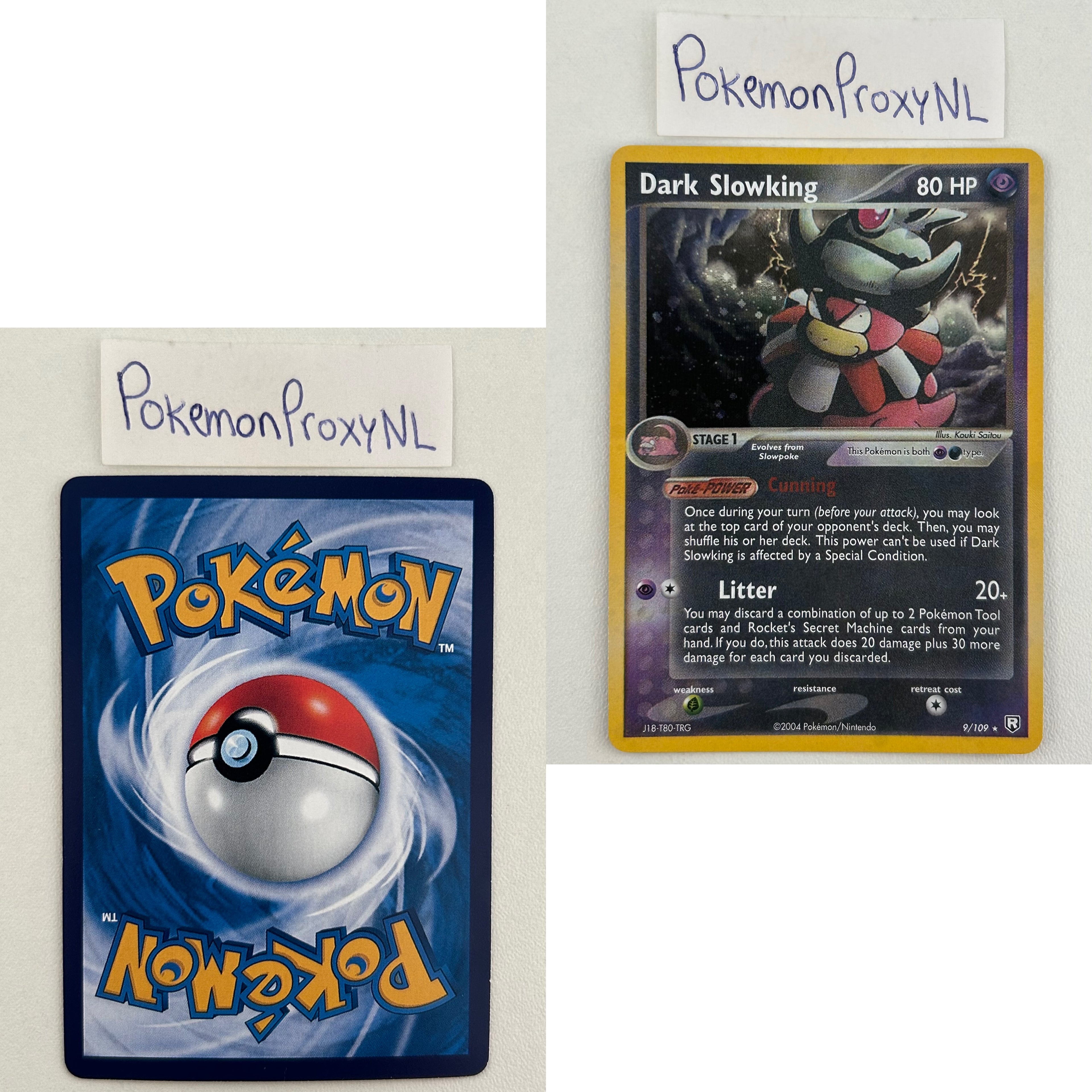 Team Rocket Returns Set (TR) / 1/109 - 111/109 / 2004 / PROXY Pokémon TCG card(s)
