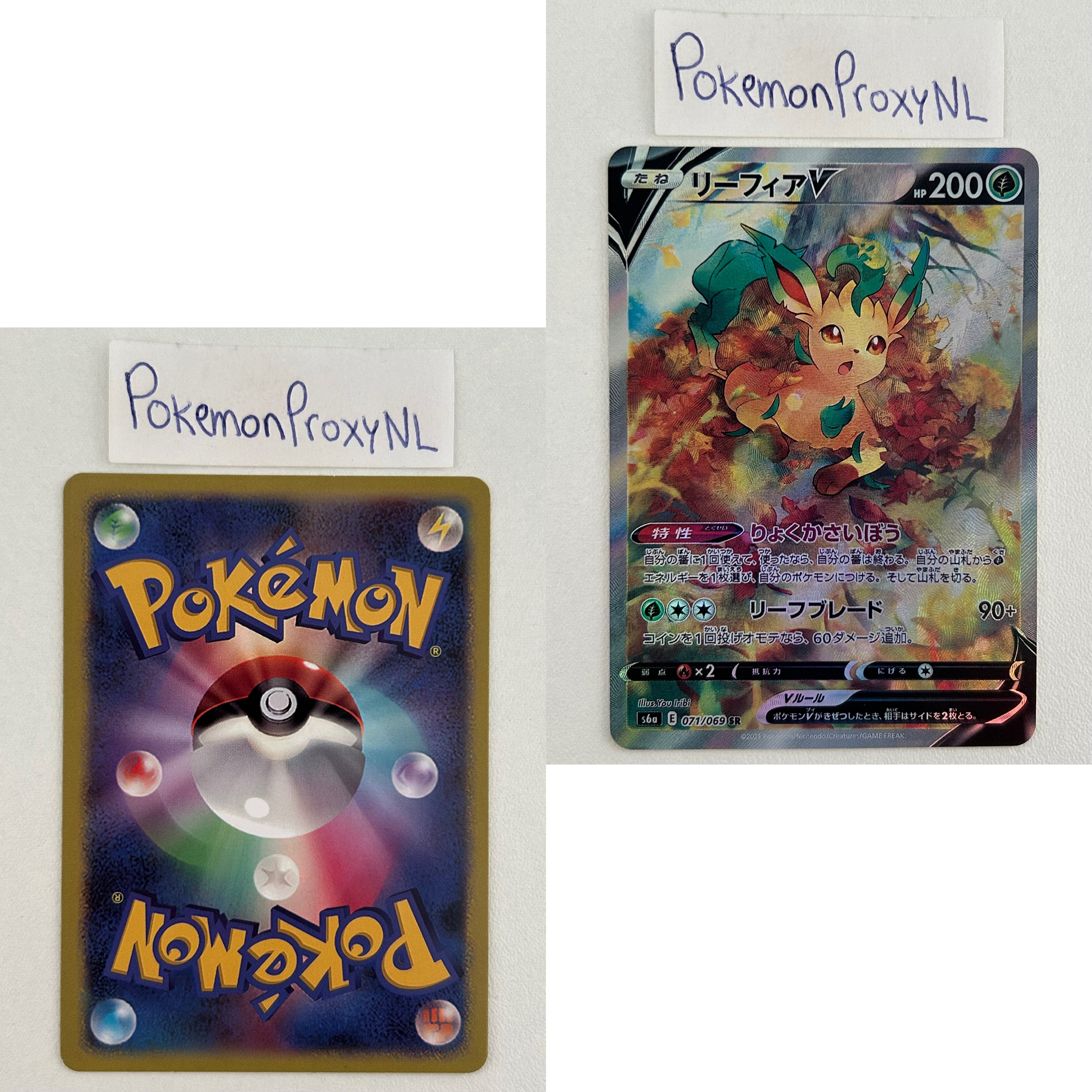 Eevee Heroes Set (s6a) (Japanese) / 001/069 - 101/069 / 2021 / PROXY Pokémon TCG card(s)