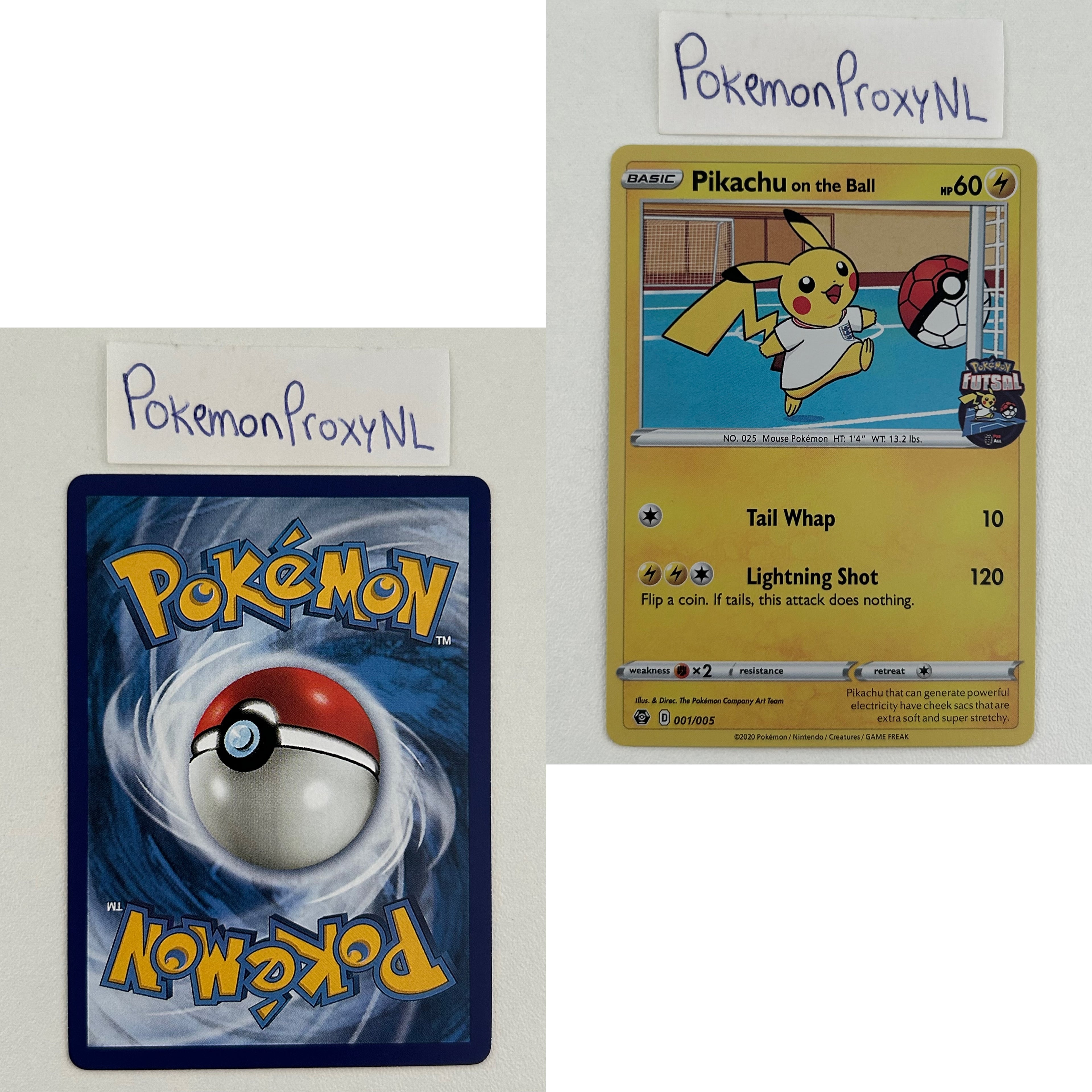 Pokémon Futsal Collection Set (FUT20) / 001/005 - 005/005 / 2020 / PROXY Pokémon TCG card(s)