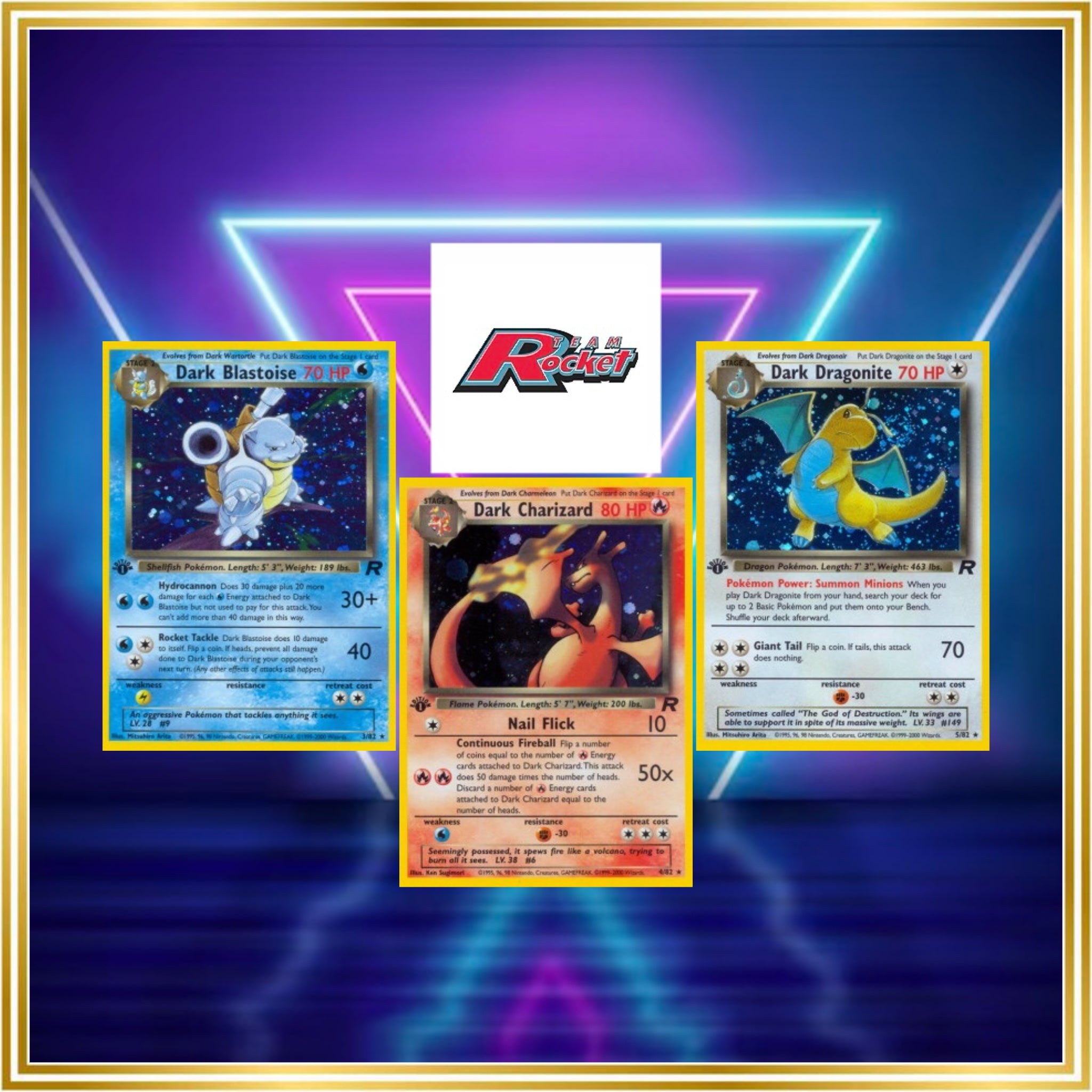 Team Rocket Set (first edition) (RO) / 1999 / PROXY Pokémon TCG card(s)