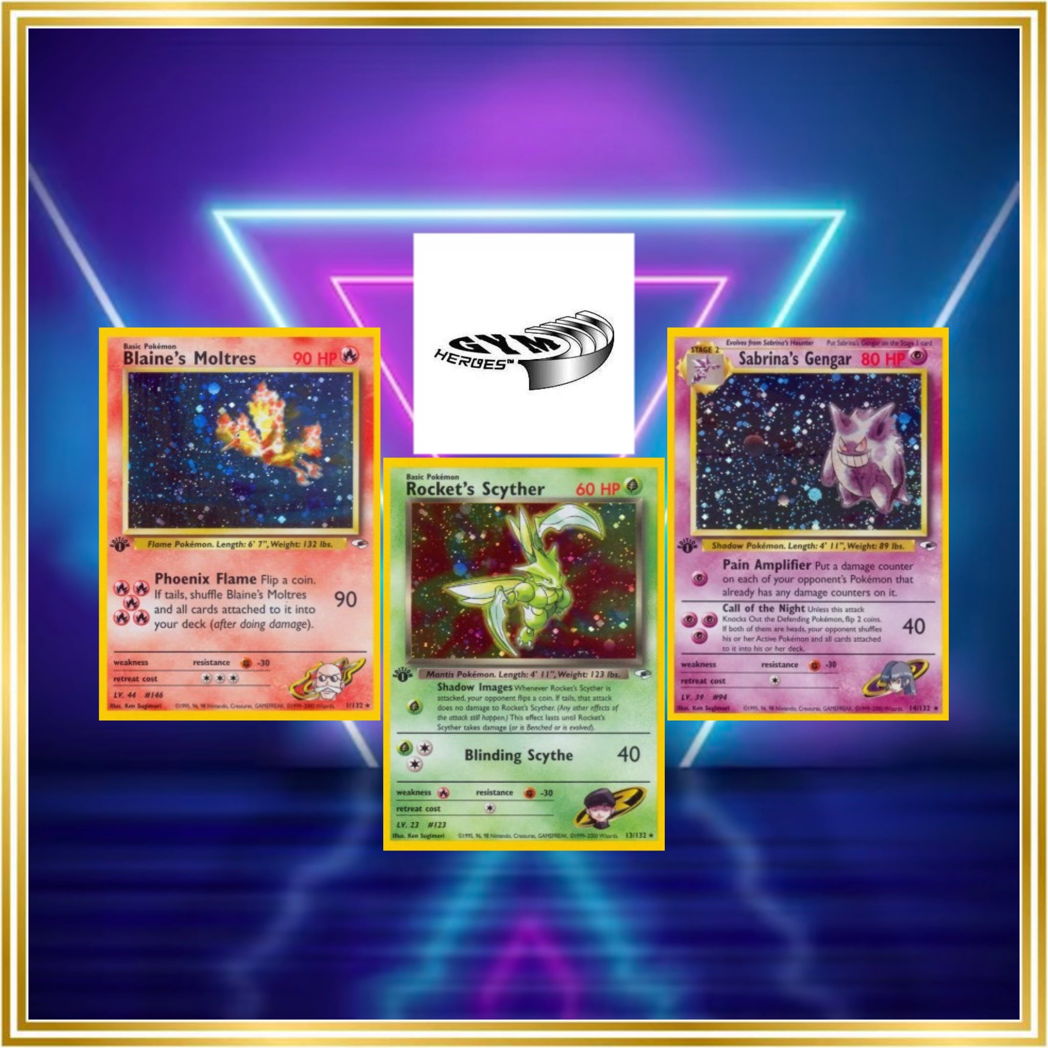 Gym Heroes Set (first edition) (G1) / 1999 / PROXY Pokémon TCG card(s)
